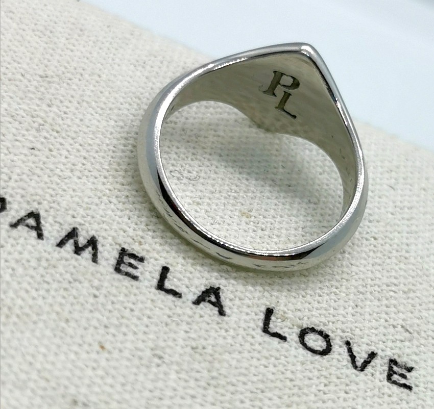 Pamela Love Silver Apex Signet Ring