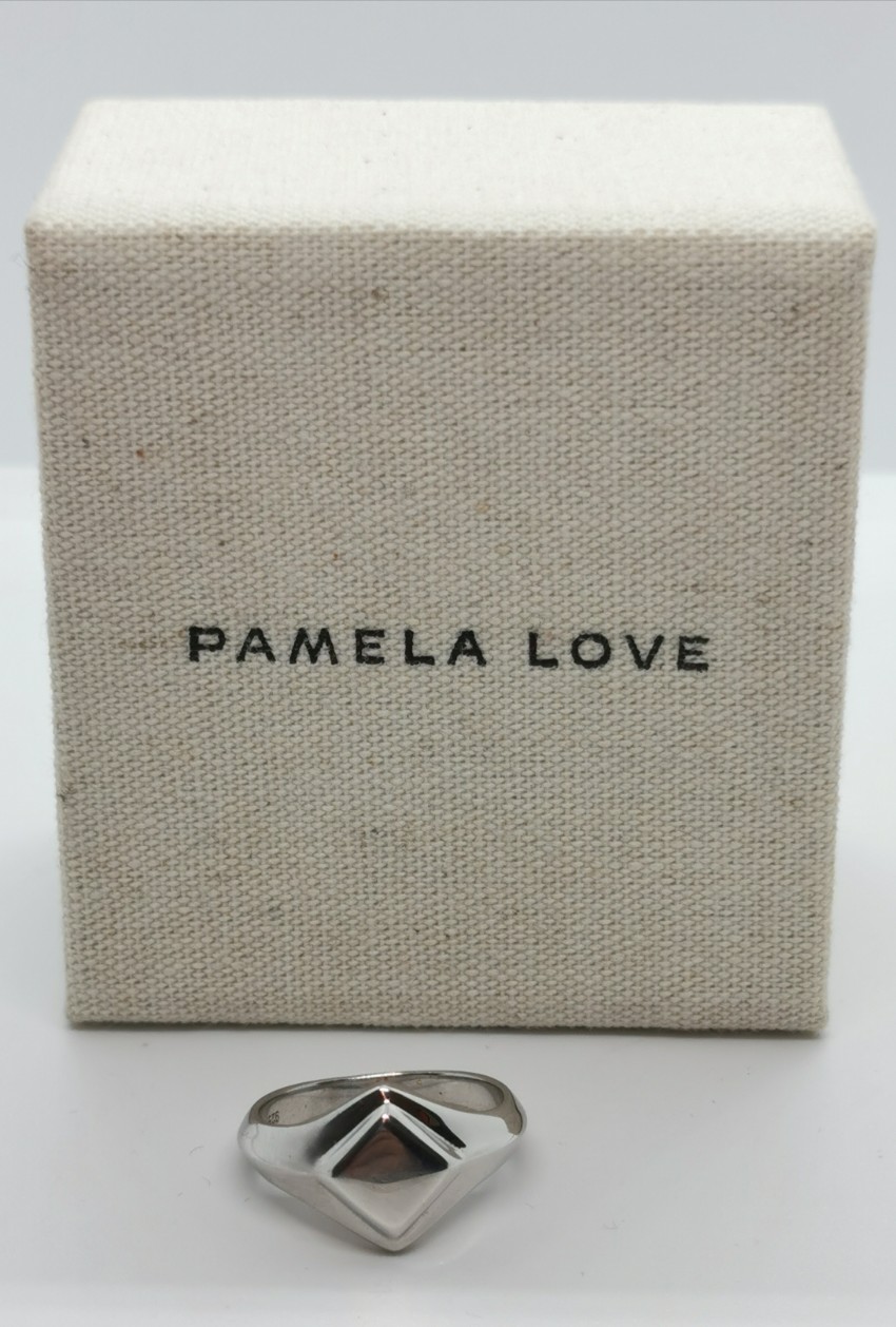 Pamela Love Silver Apex Signet Ring