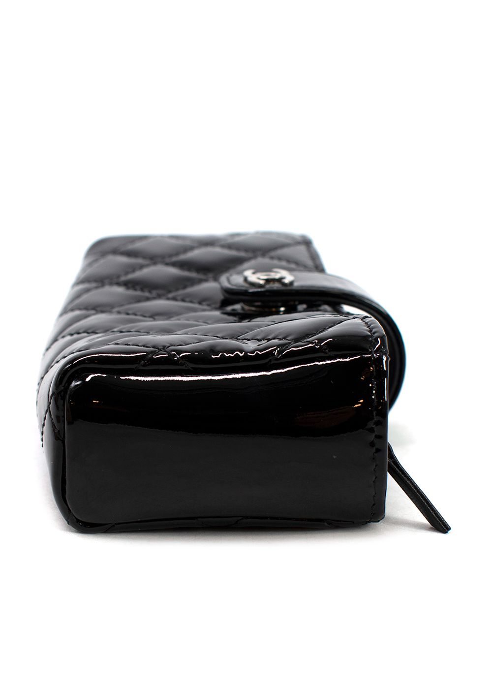 Chanel Small Black Patent Leather Pouch