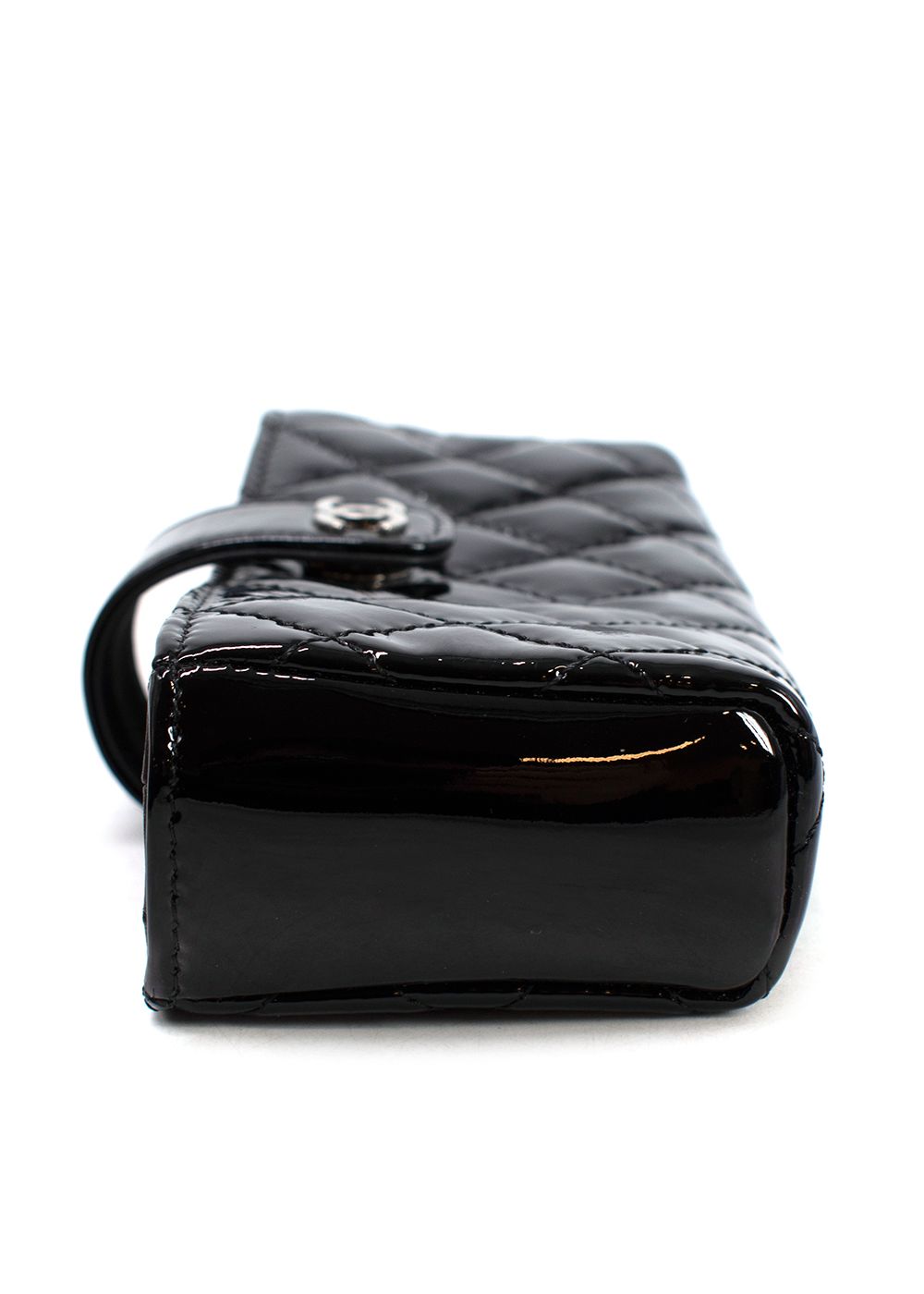 Chanel Small Black Patent Leather Pouch