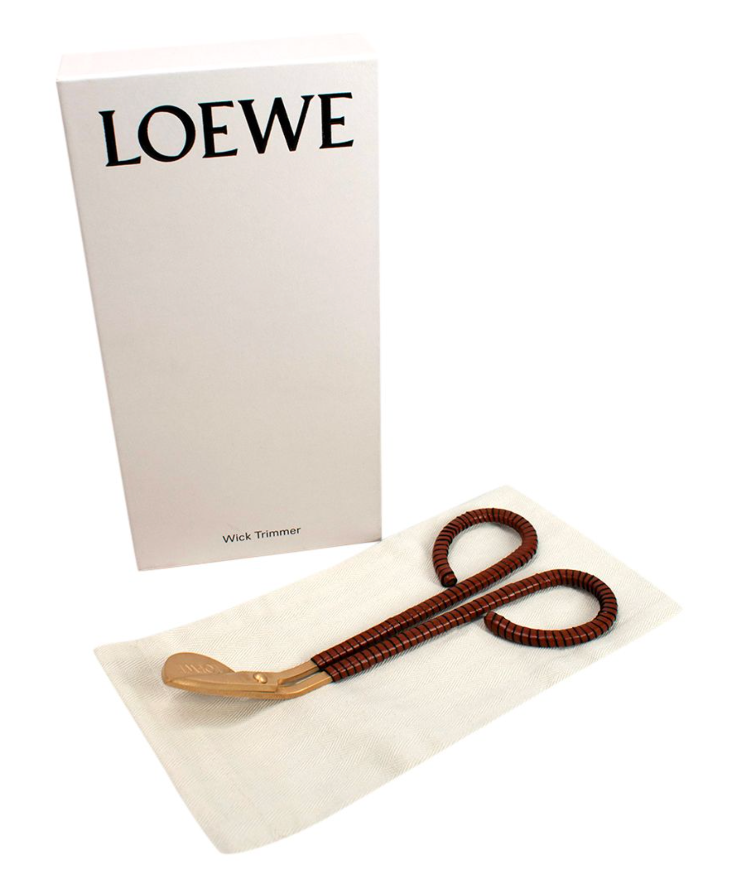 Loewe Tan Leather Wick Trimmer