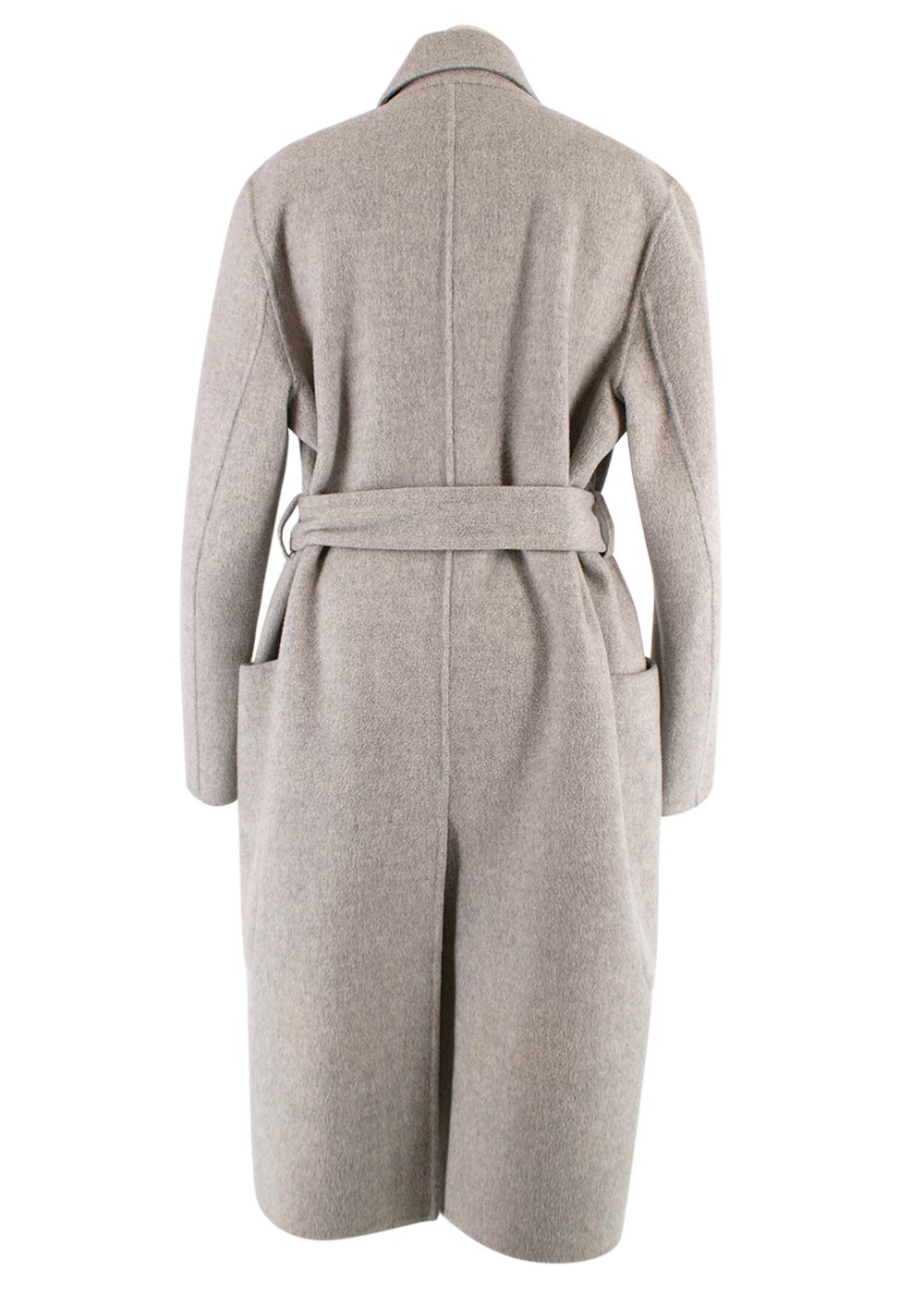 Preowned Acne Studios grey carise double face wool  cashmere coat Size XXS