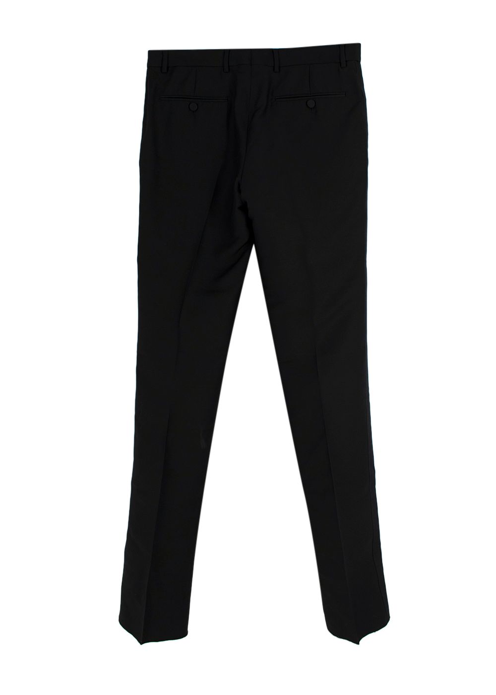 Men's Gucci Black Tailored Suit Trousers Size M wool