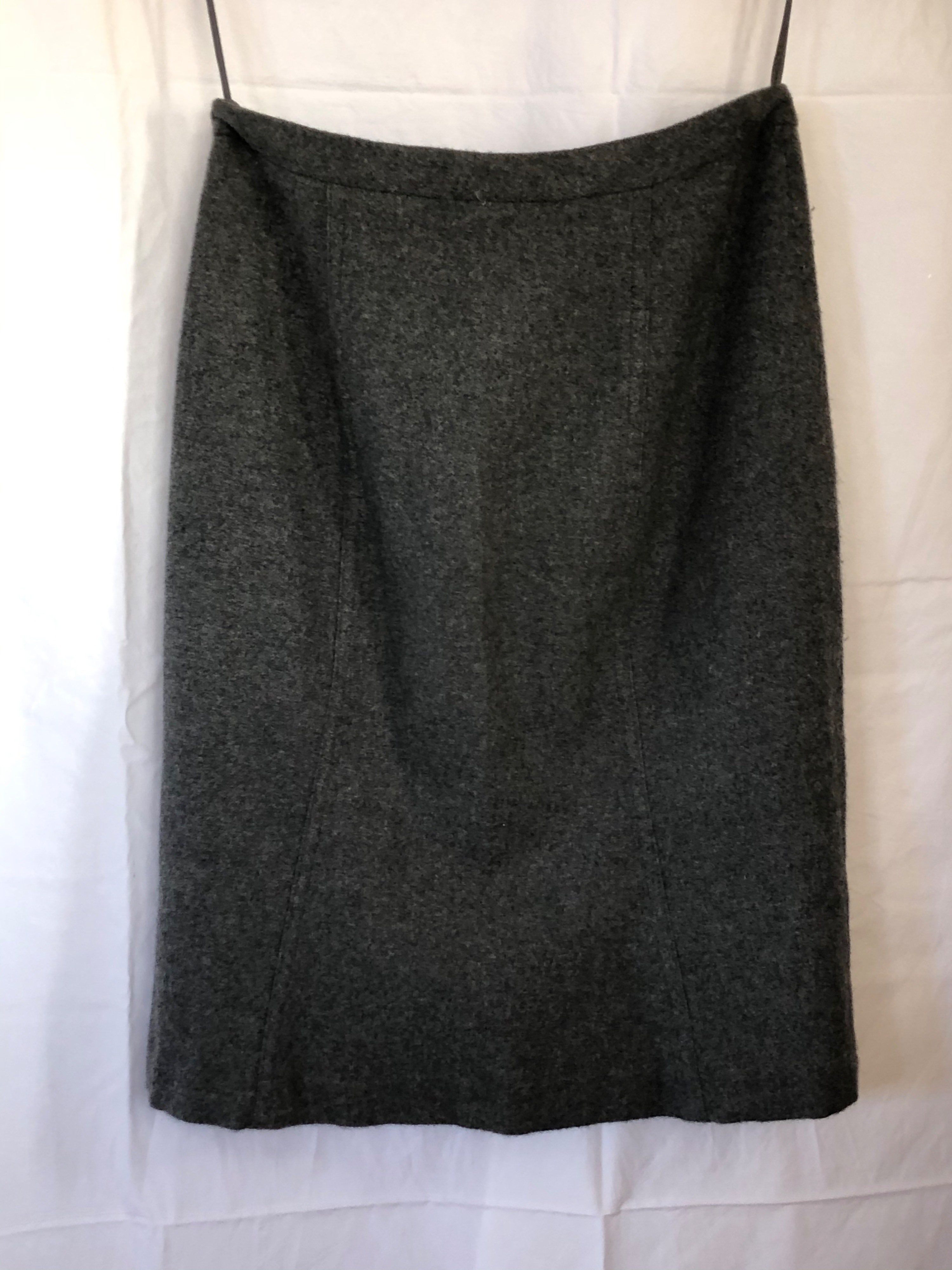 Preowned Ralph Lauren Collection Grey Cashmere Skirt Size M