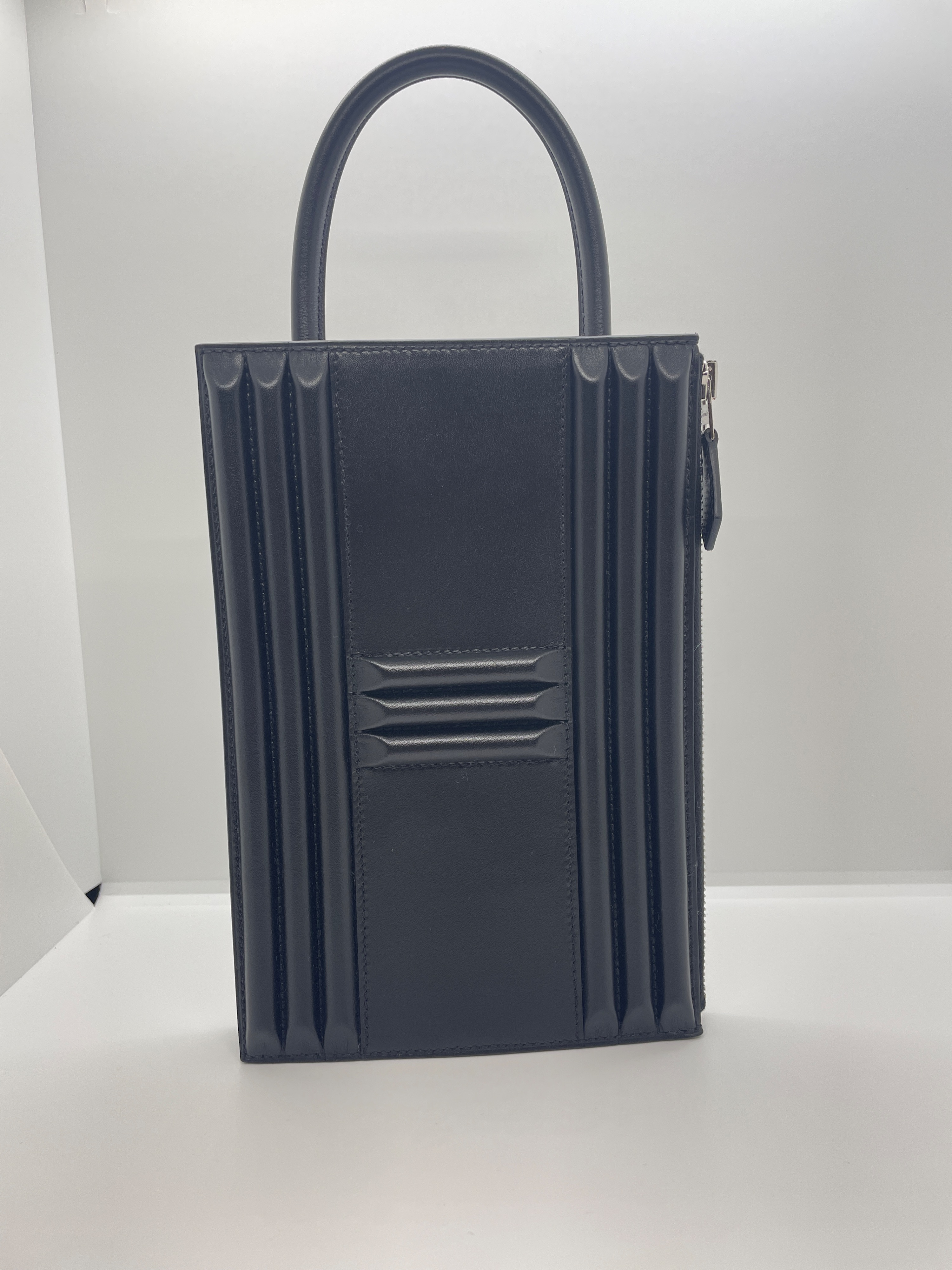 Hermes Black Tadelakt Cadena Lock Bag leather