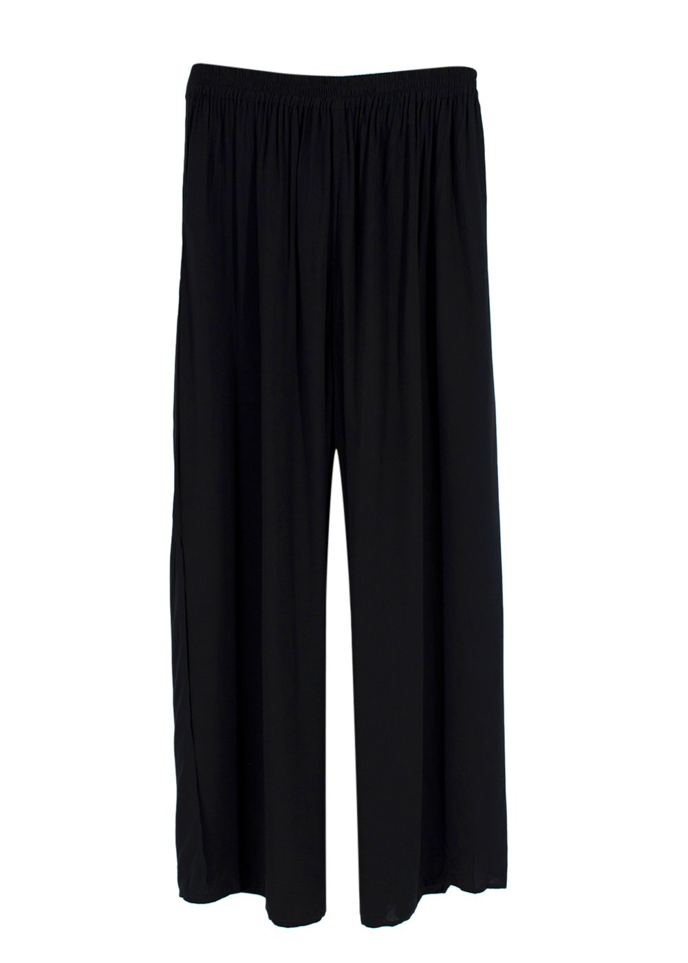 Seafolly Black Wide Leg Trousers Size S viscose