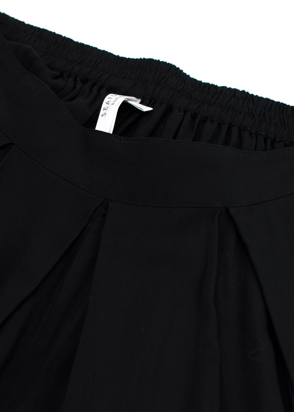 Seafolly Black Wide Leg Trousers Size S viscose