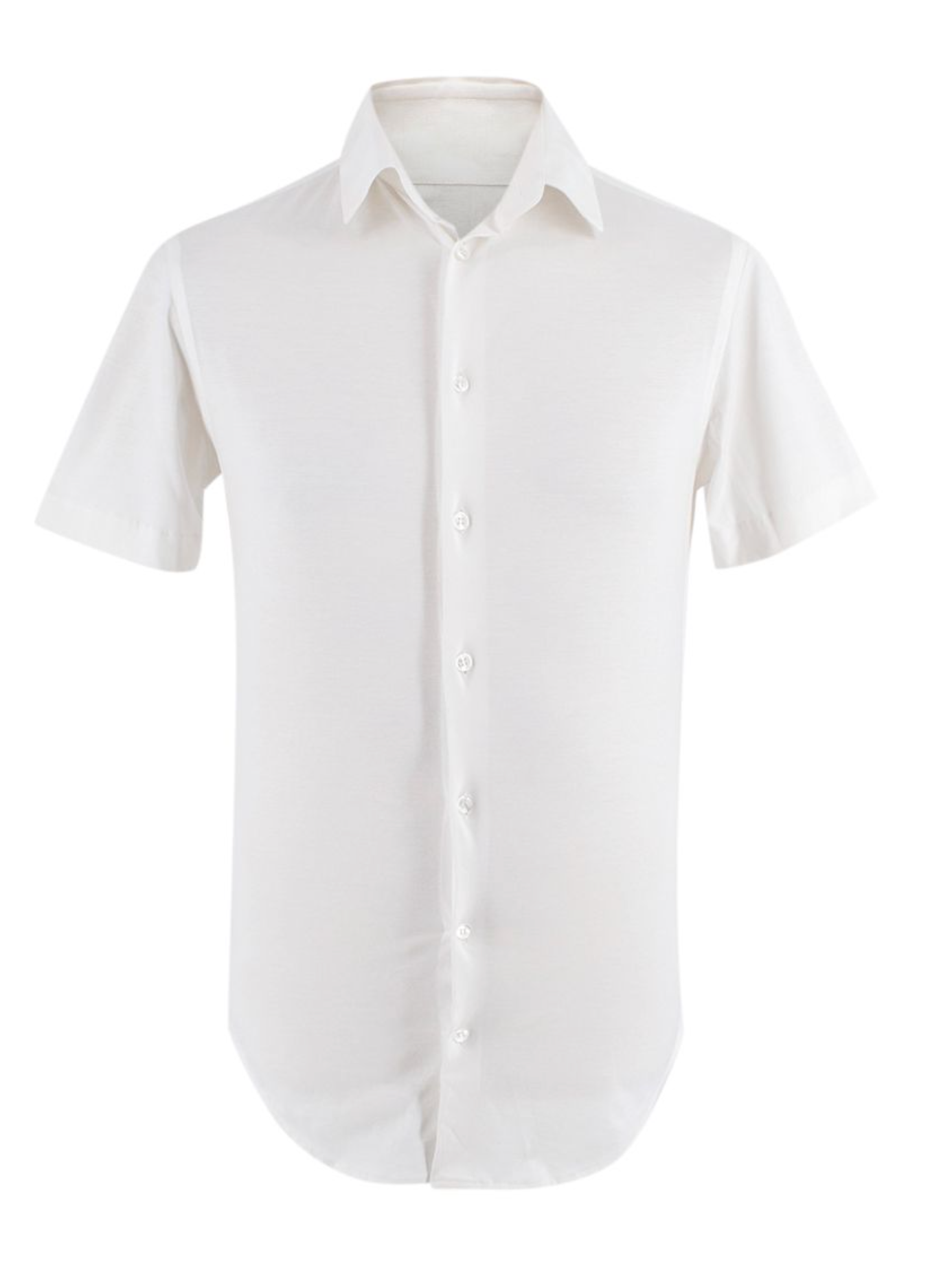 Men's Preowned Giorgio Armani White Short Sleeve Shirt Size XS cotton