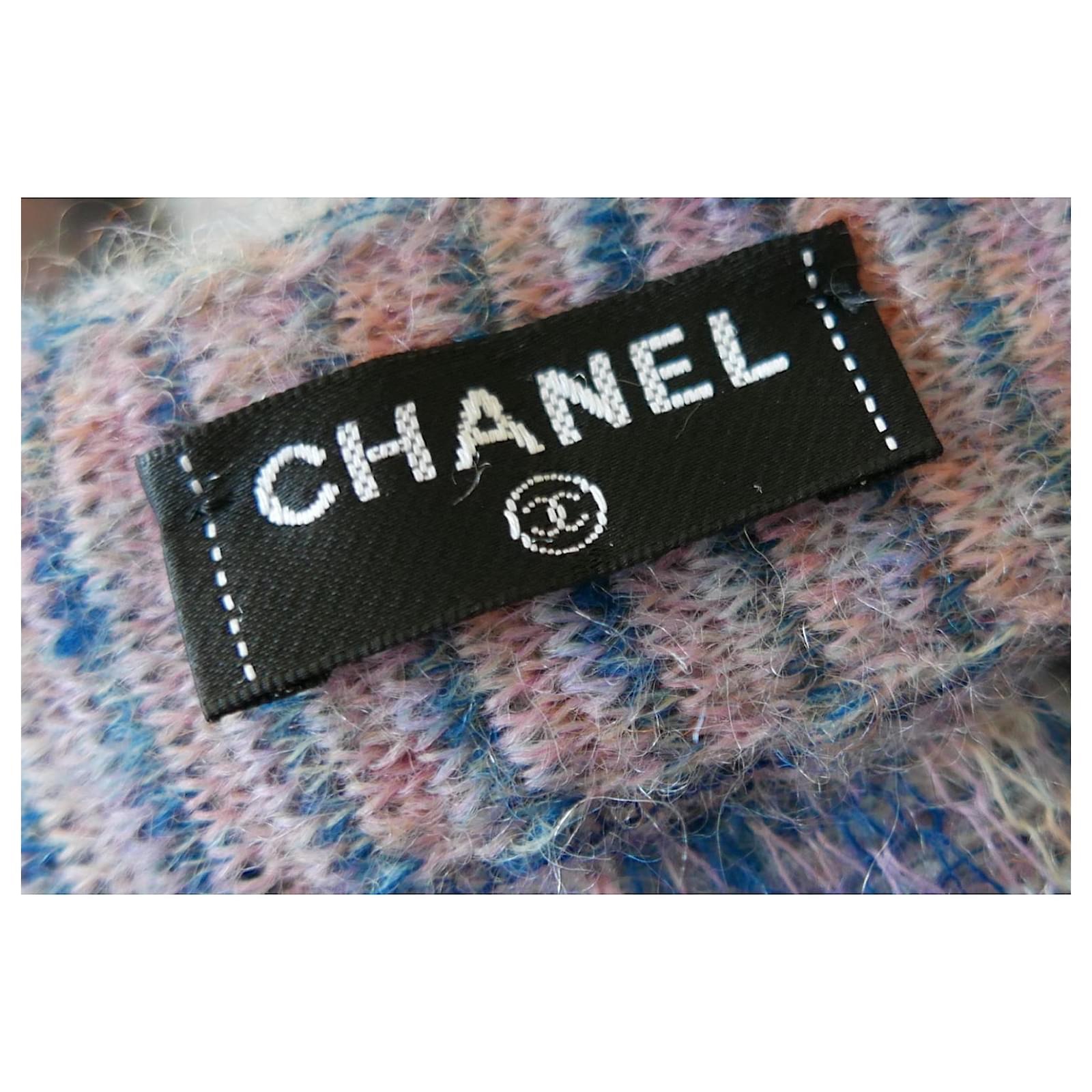 Chanel Resort Multicoloured Knitted Mohair Dress Size XL multi wool