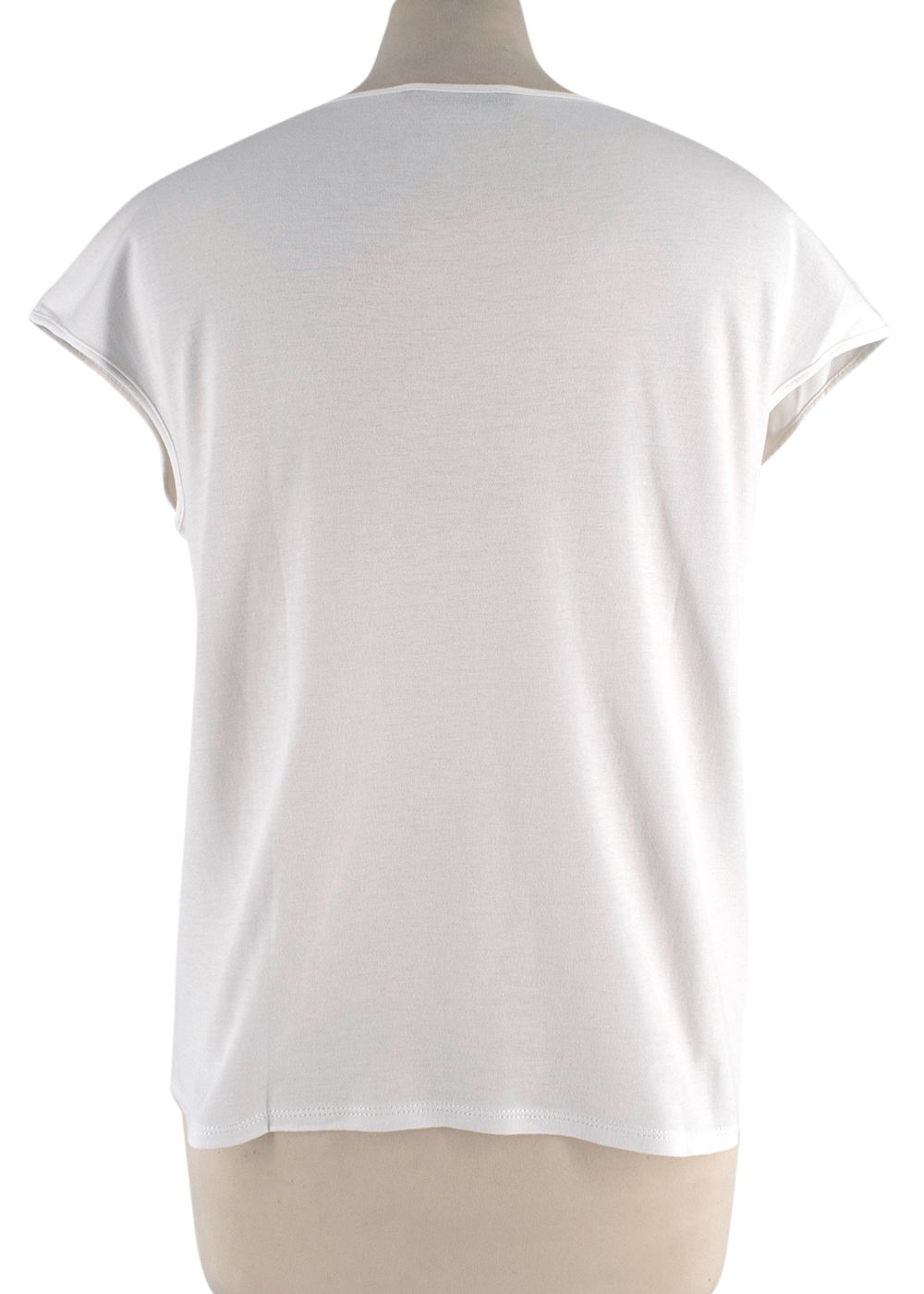 Preowned The Row white cotton top Size S