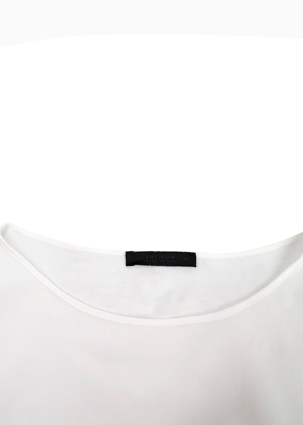 Preowned The Row white cotton top Size S