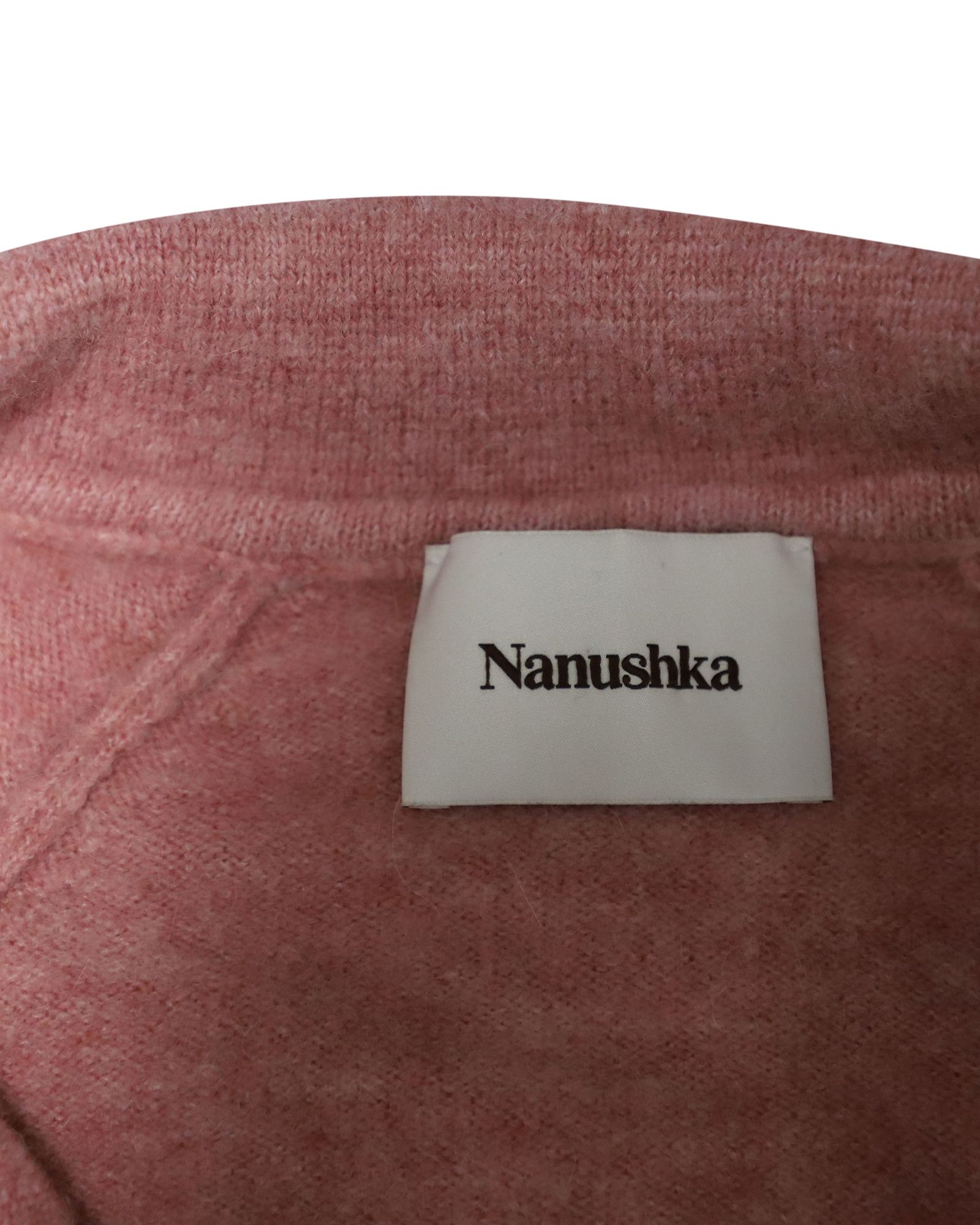 Preowned Nanushka Light pink fine-knit cardigan Size XS acrylic