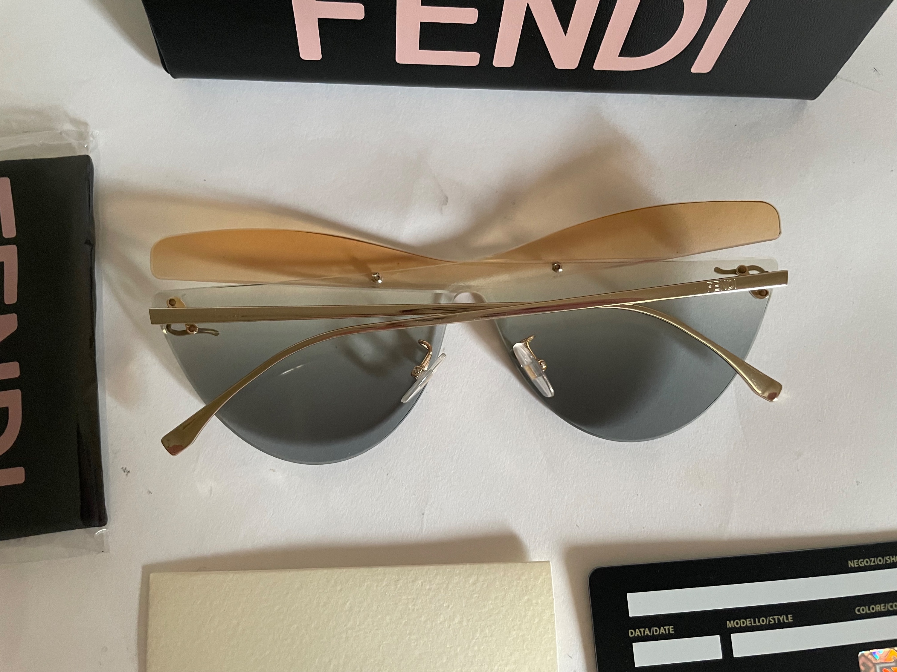 Fendi FF0400/S Karligraphy Sunglasses Multicolour metal/lenses