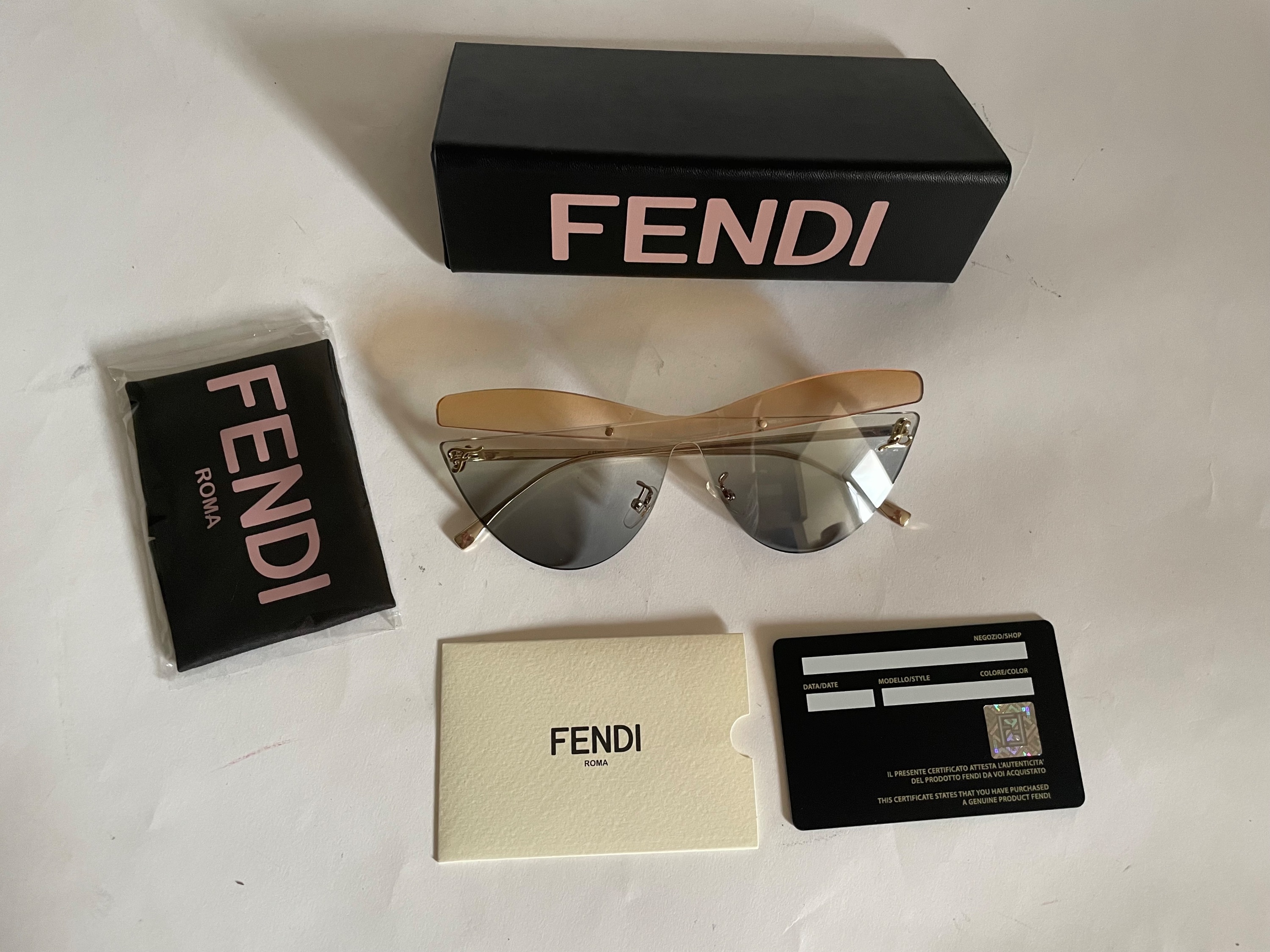 Fendi FF0400/S Karligraphy Sunglasses Multicolour metal/lenses