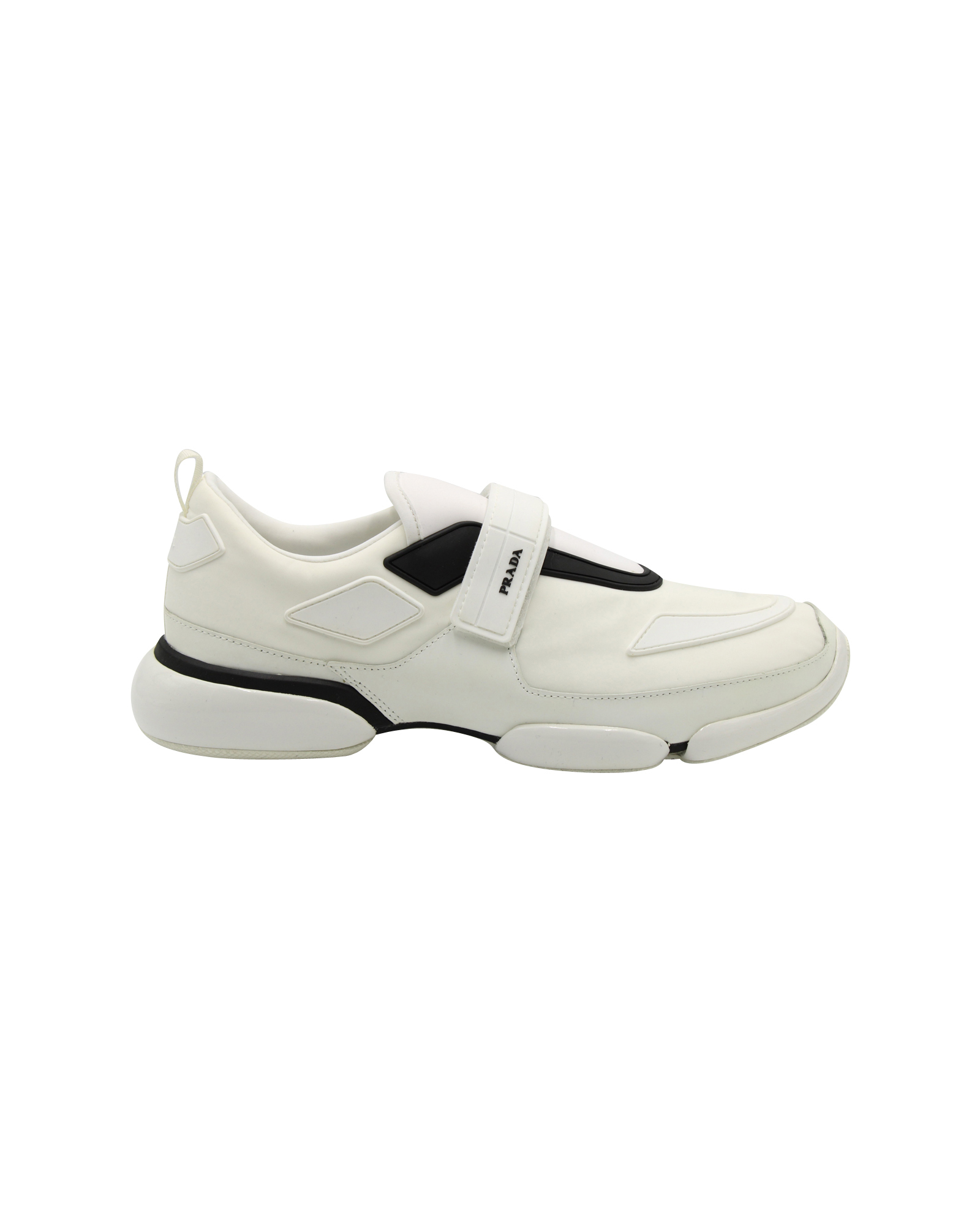 Prada White Leather Cloudbust Sneakers Size XS