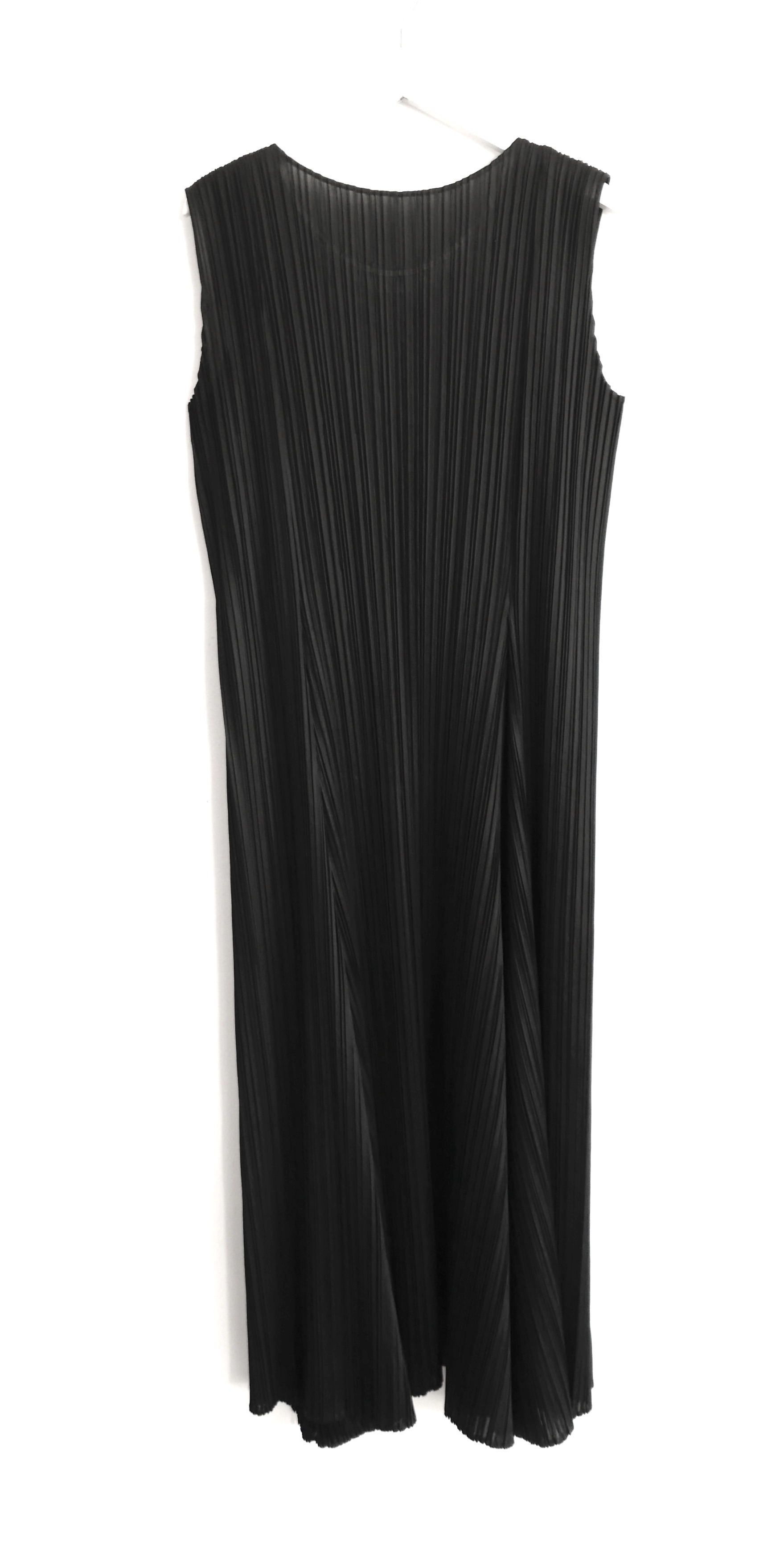 Preowned Pleats Please Black Shift Dress polyester