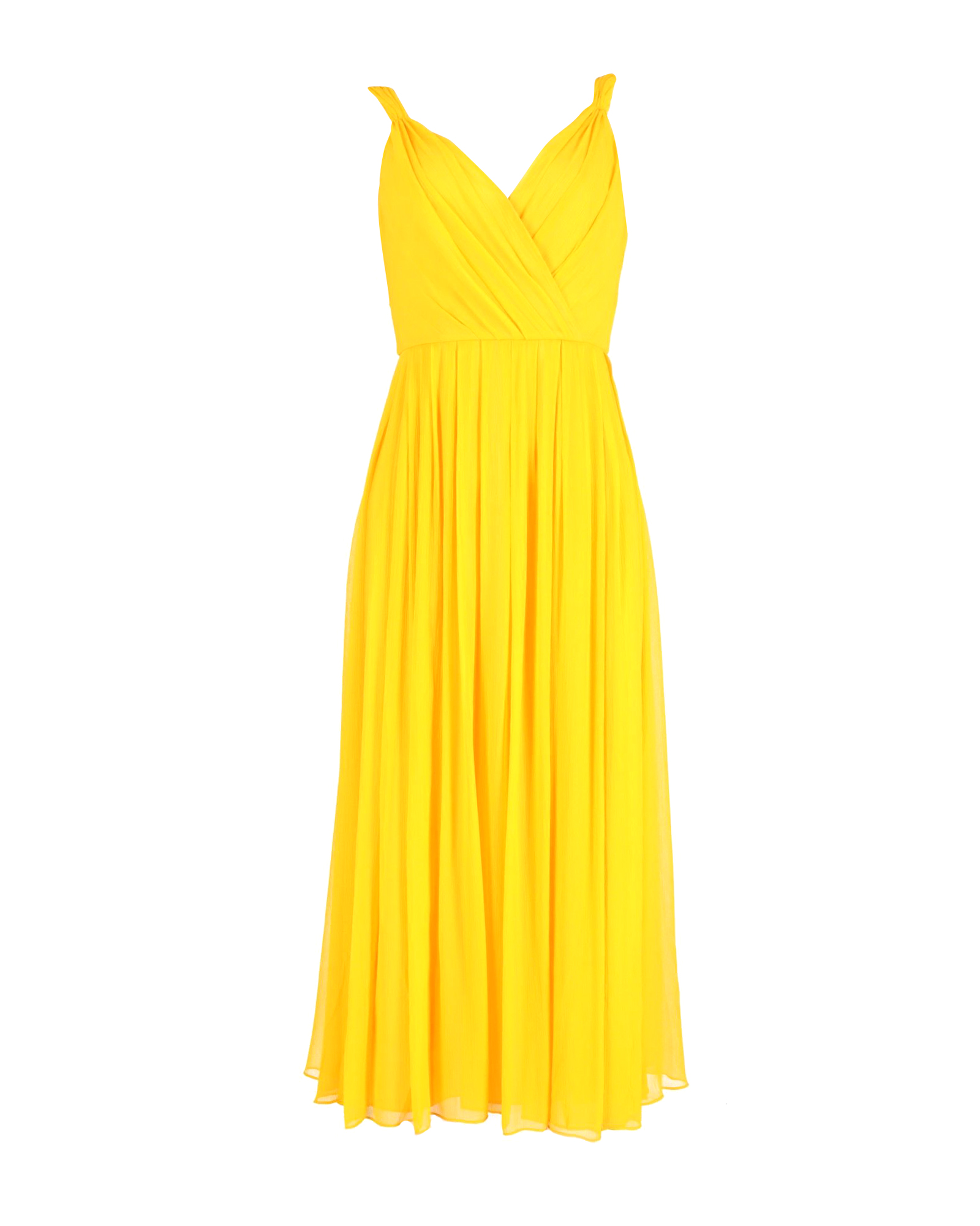 Preowned Jason Wu Yellow Silk Midi Dress Size XXS yellow | yellow