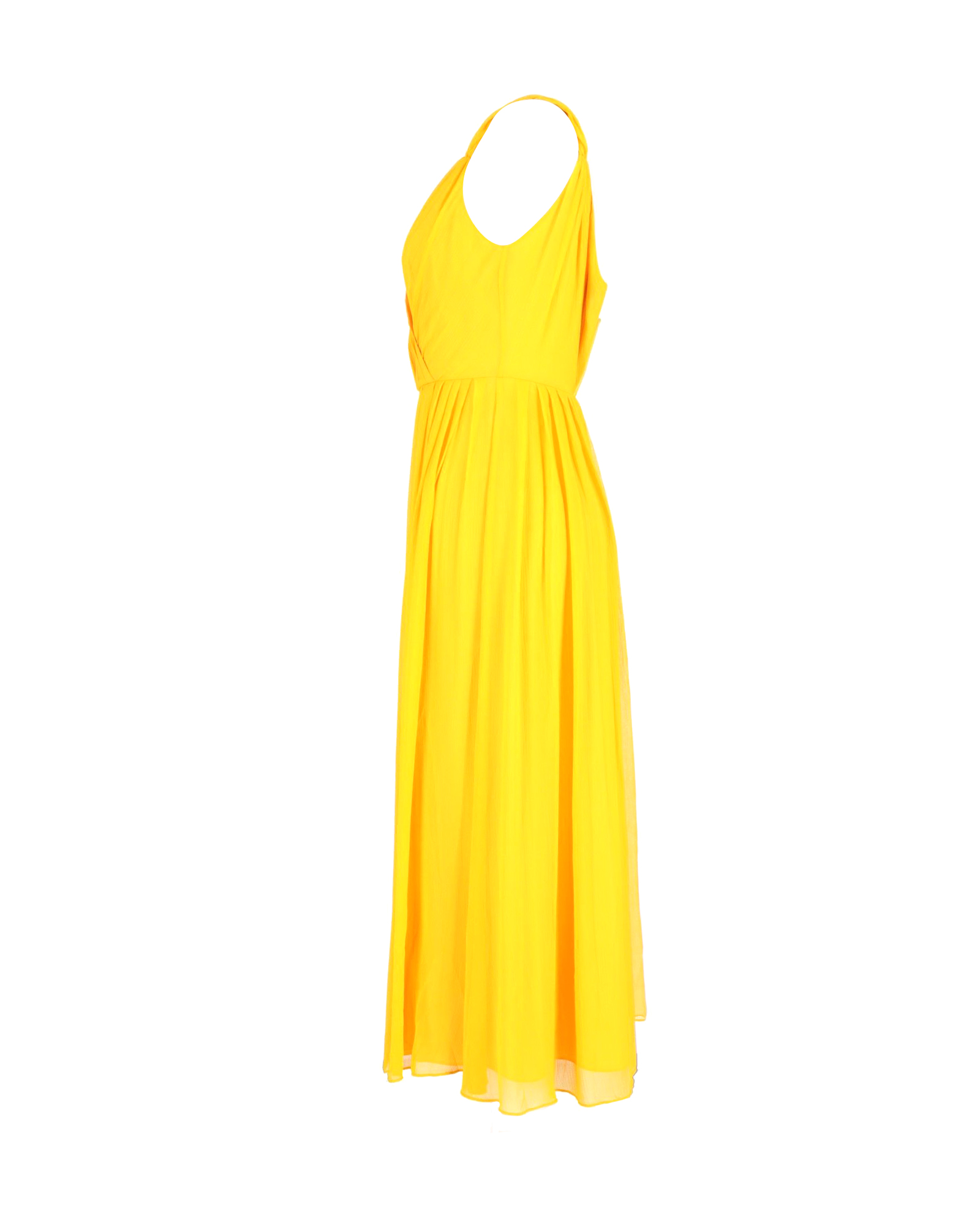 Preowned Jason Wu Yellow Silk Midi Dress Size XXS yellow | yellow