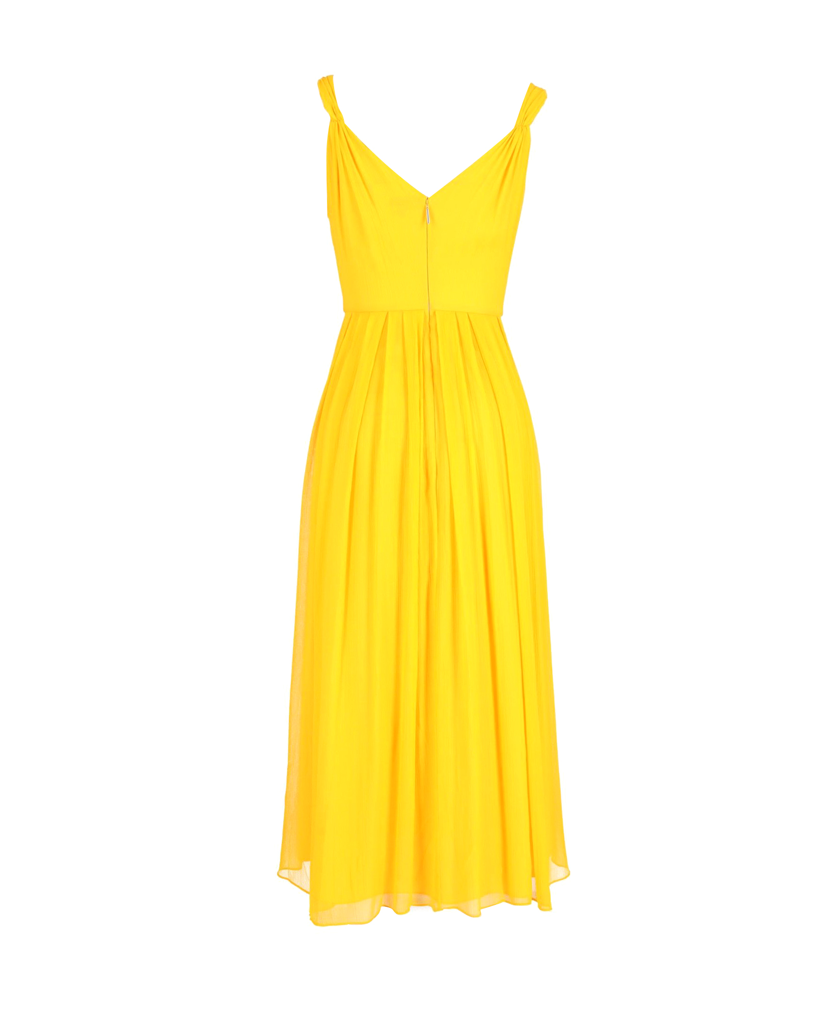 Preowned Jason Wu Yellow Silk Midi Dress Size XXS yellow | yellow