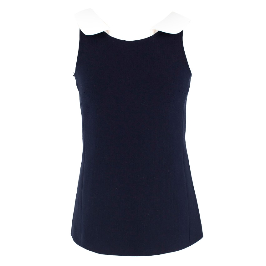 Michael Kors Navy Sleeveless Top Size XXS Blue cotton