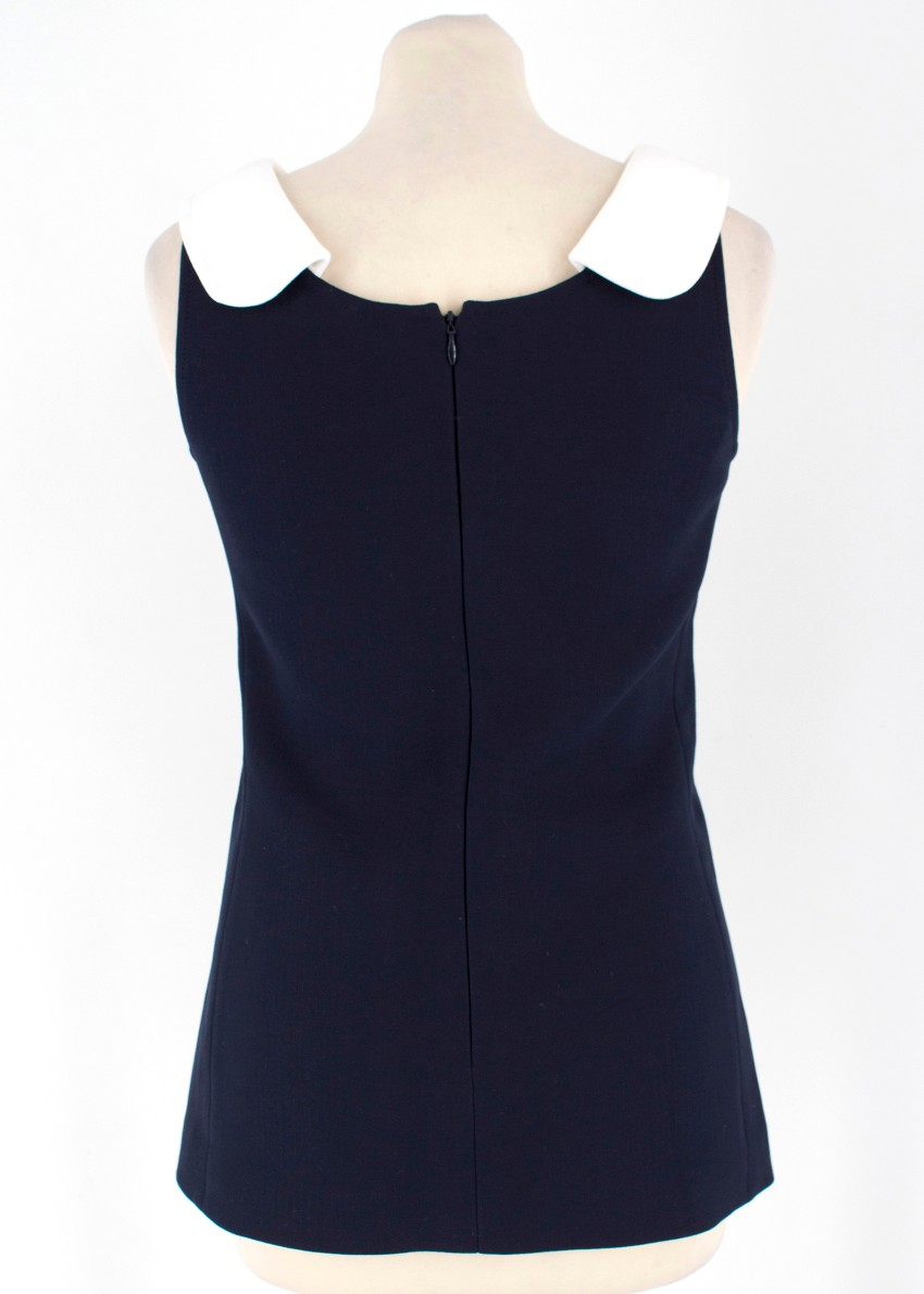 Michael Kors Navy Sleeveless Top Size XXS Blue cotton