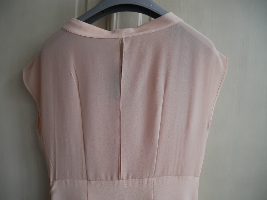 Miu Miu Pink Crepe De Chine Dress Size S Beige/Nude silk