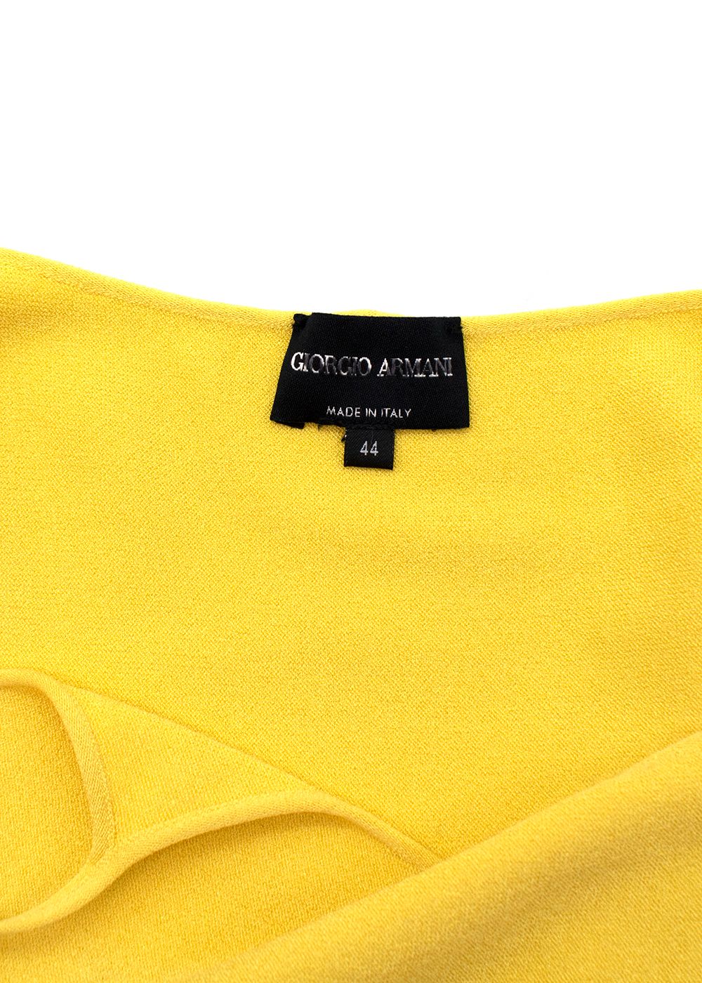 Giorgio Armani Yellow Lightweight Cami Top Size M viscose