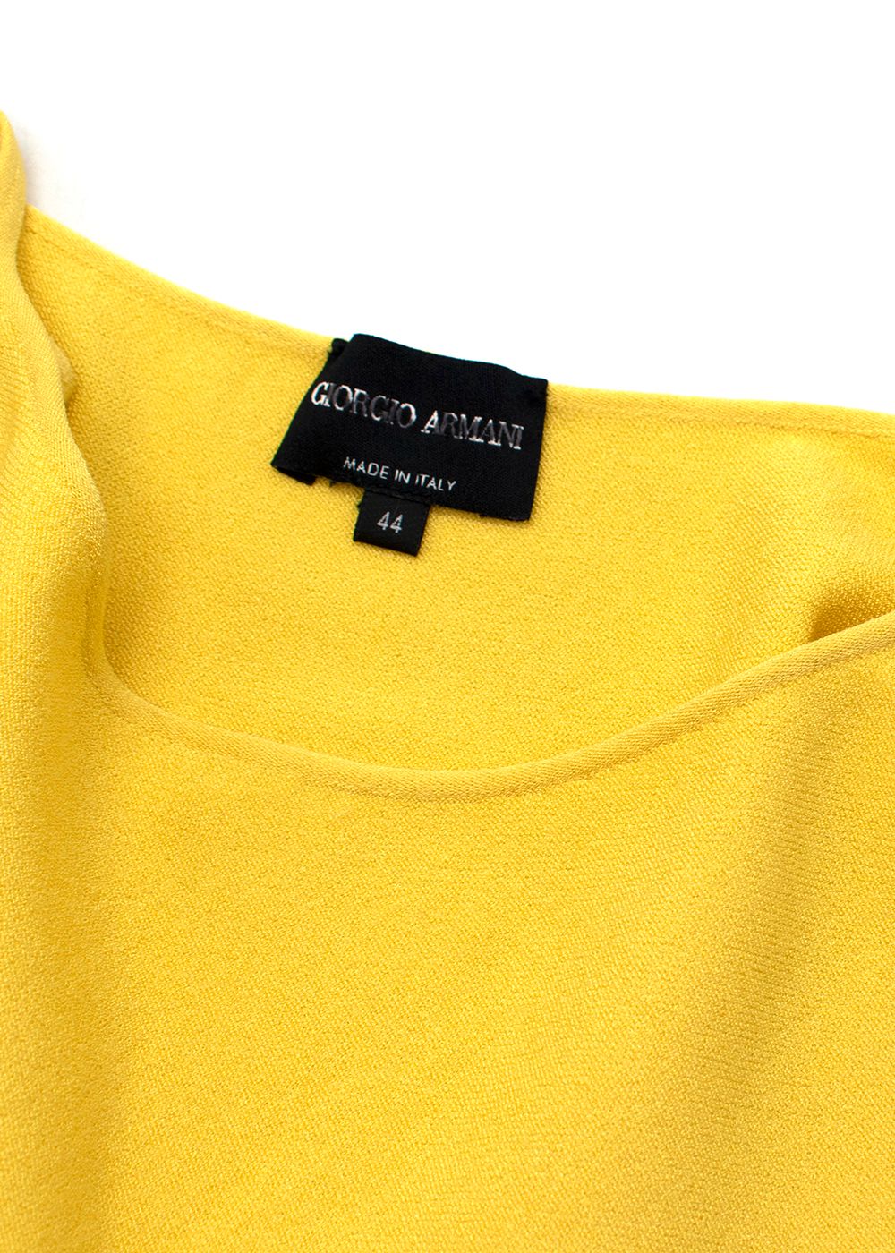 Giorgio Armani Yellow Lightweight Cami Top Size M viscose