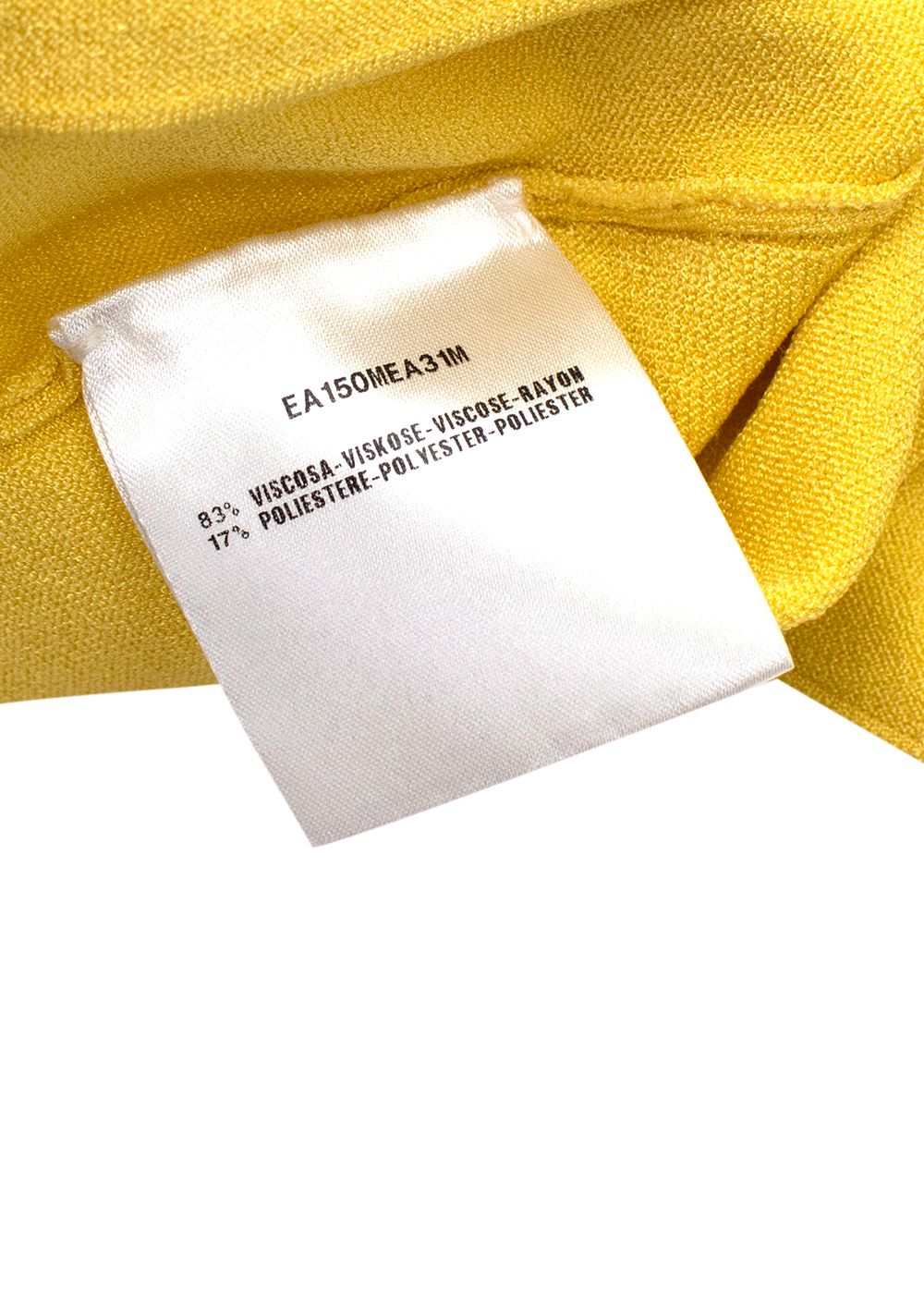 Giorgio Armani Yellow Lightweight Cami Top Size M viscose