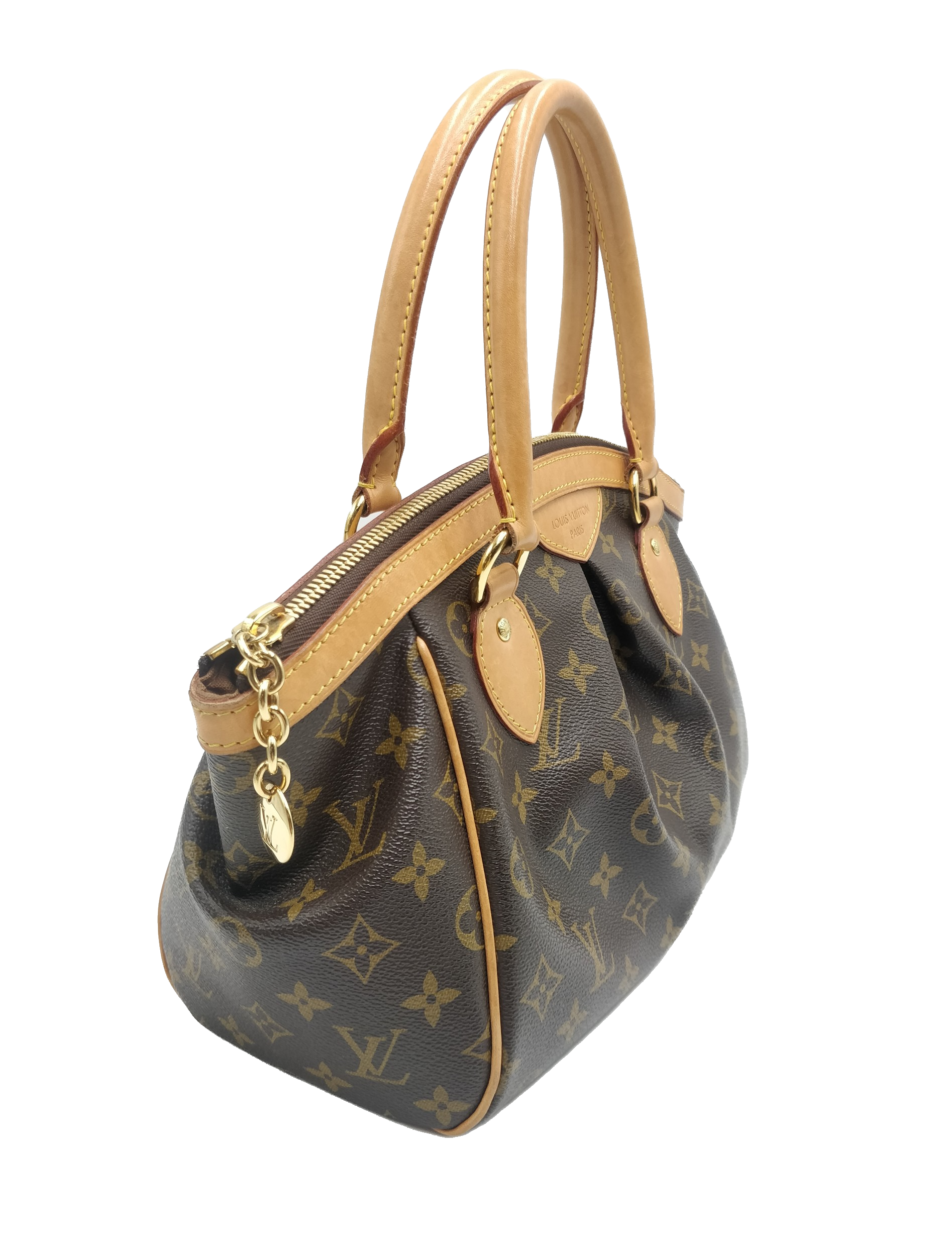 Preowned Louis Vuitton Monogram Tivoli PM Bag Size M Brown leather