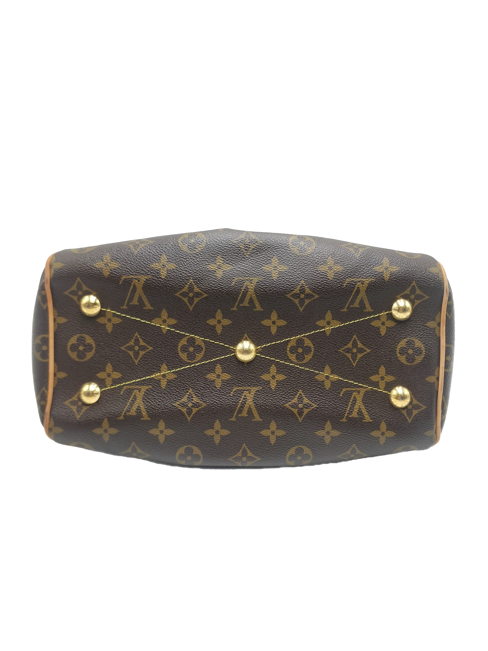 Preowned Louis Vuitton Monogram Tivoli PM Bag Size M Brown leather