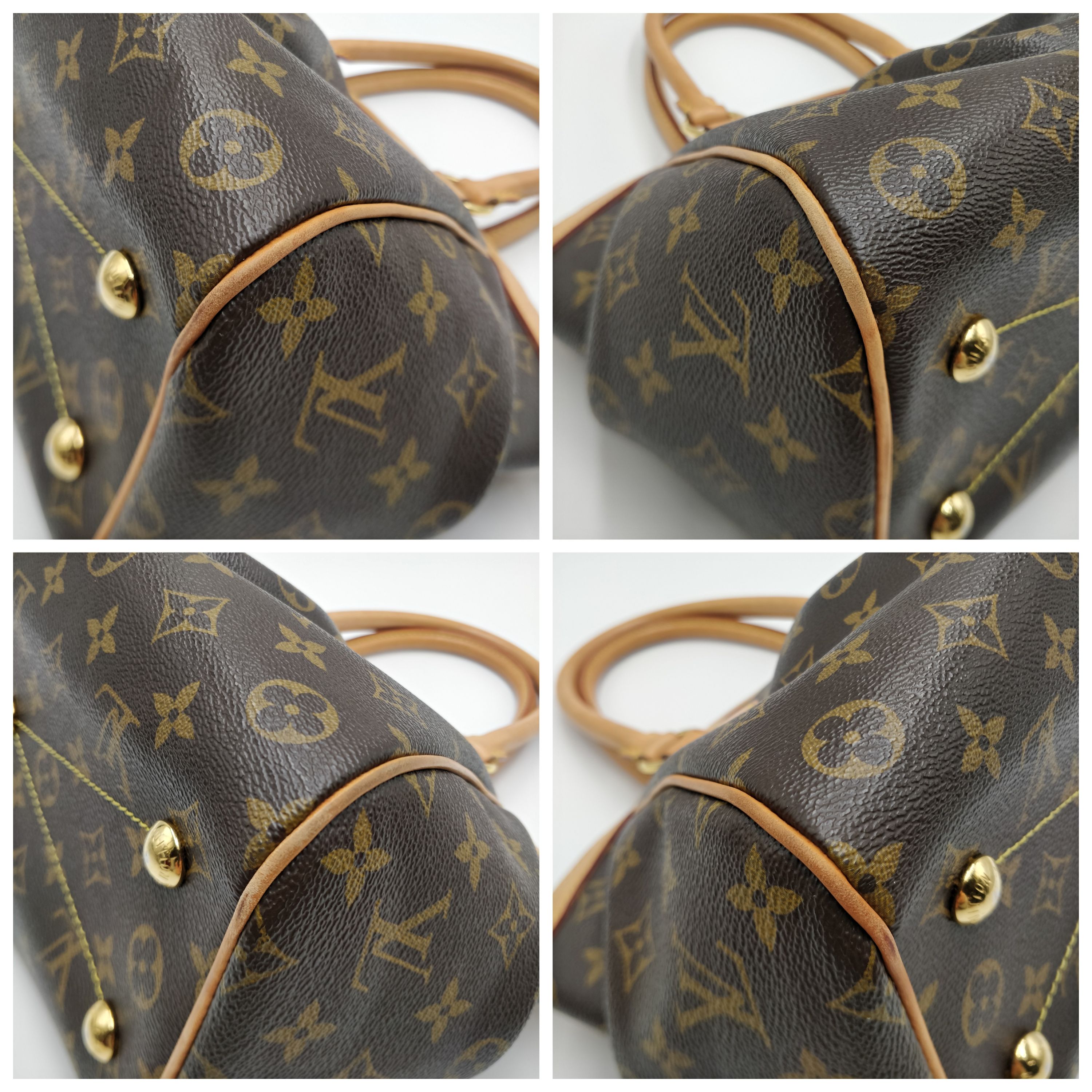 Preowned Louis Vuitton Monogram Tivoli PM Bag Size M Brown leather