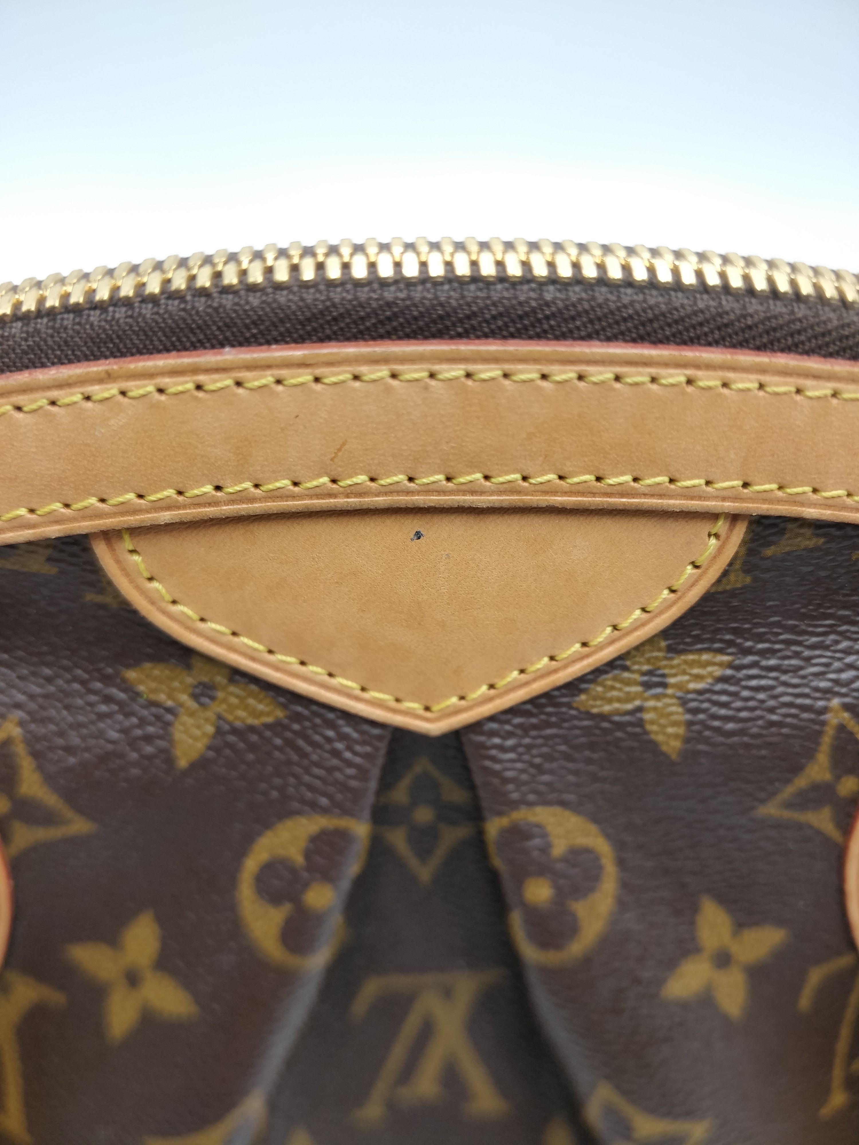 Preowned Louis Vuitton Monogram Tivoli PM Bag Size M Brown leather