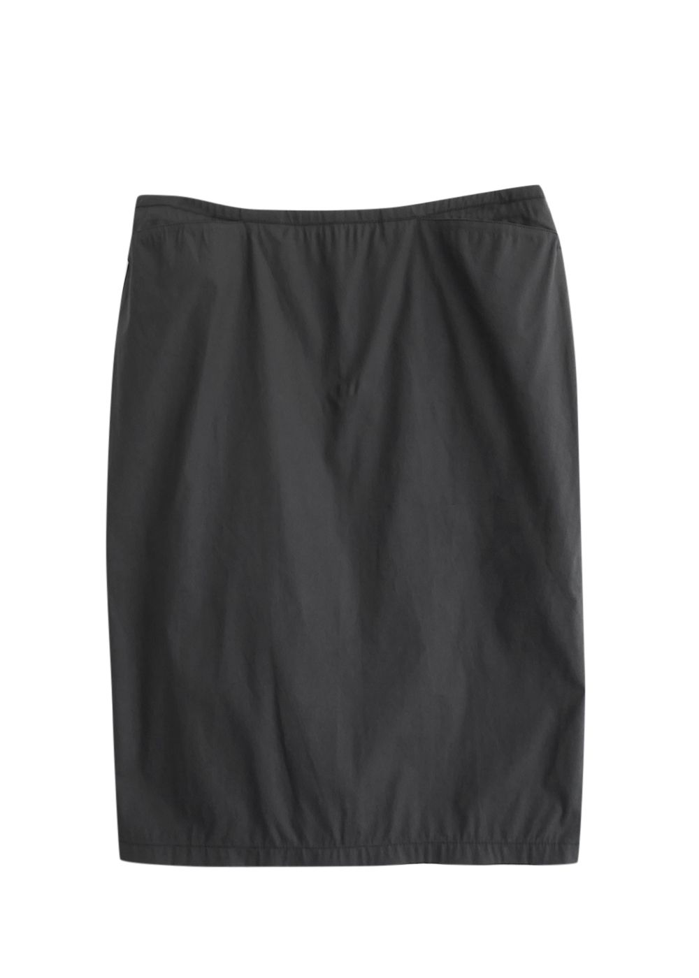 Prada Sport Black Nylon Midi Skirt Size M cotton mix