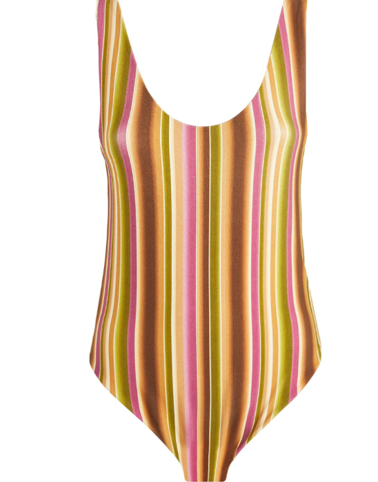 Savannah Morrow Pyratex Striped Juno Swimsuit Size M Multicoloured pyratex/elastane