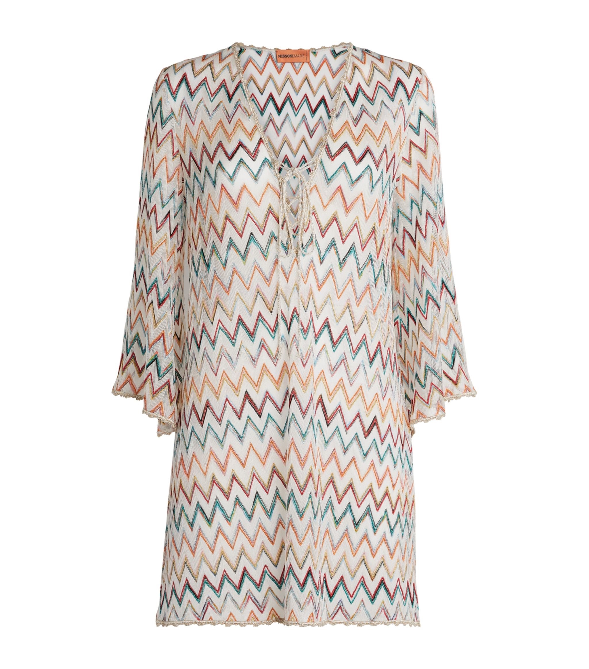 Preowned Missoni Multicoloured Beach Kaftan Size XS Multicolour synthetic but please note care label is missing