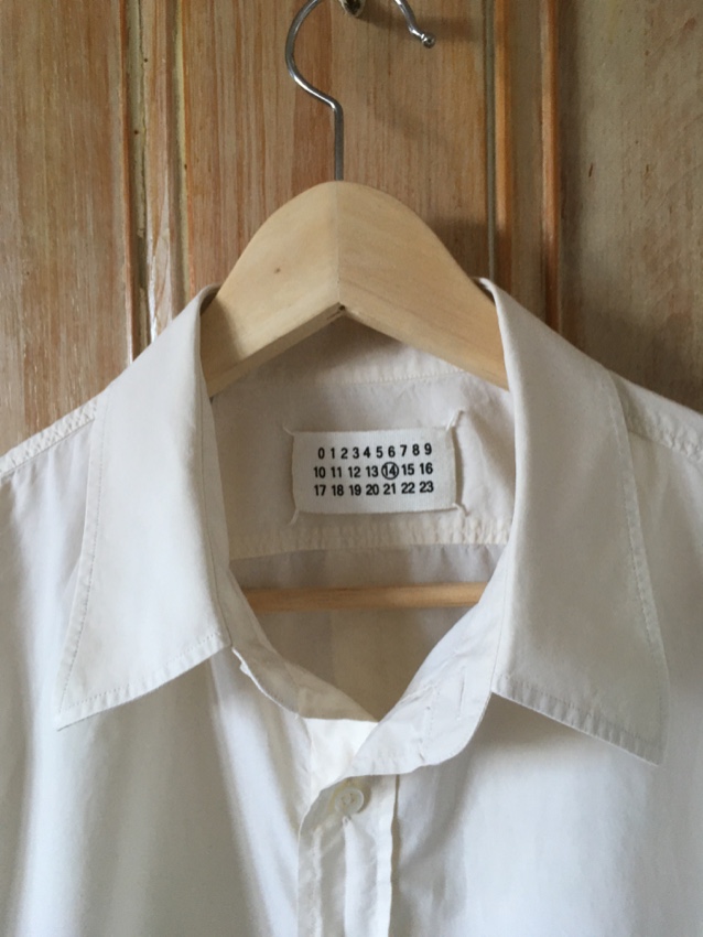 Men's Preowned Maison Margiela Nude Tailored Shirt Size XL Beige/Nude cotton