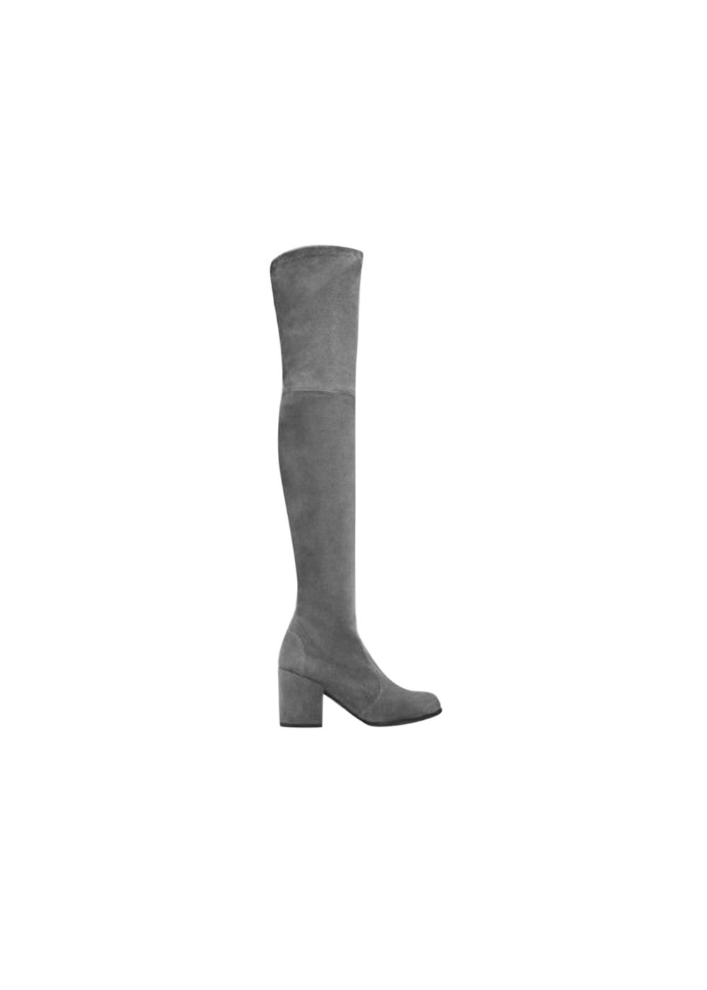 Stuart Weitzman Slate Suede Tieland OTK Boots Size 40 Grey