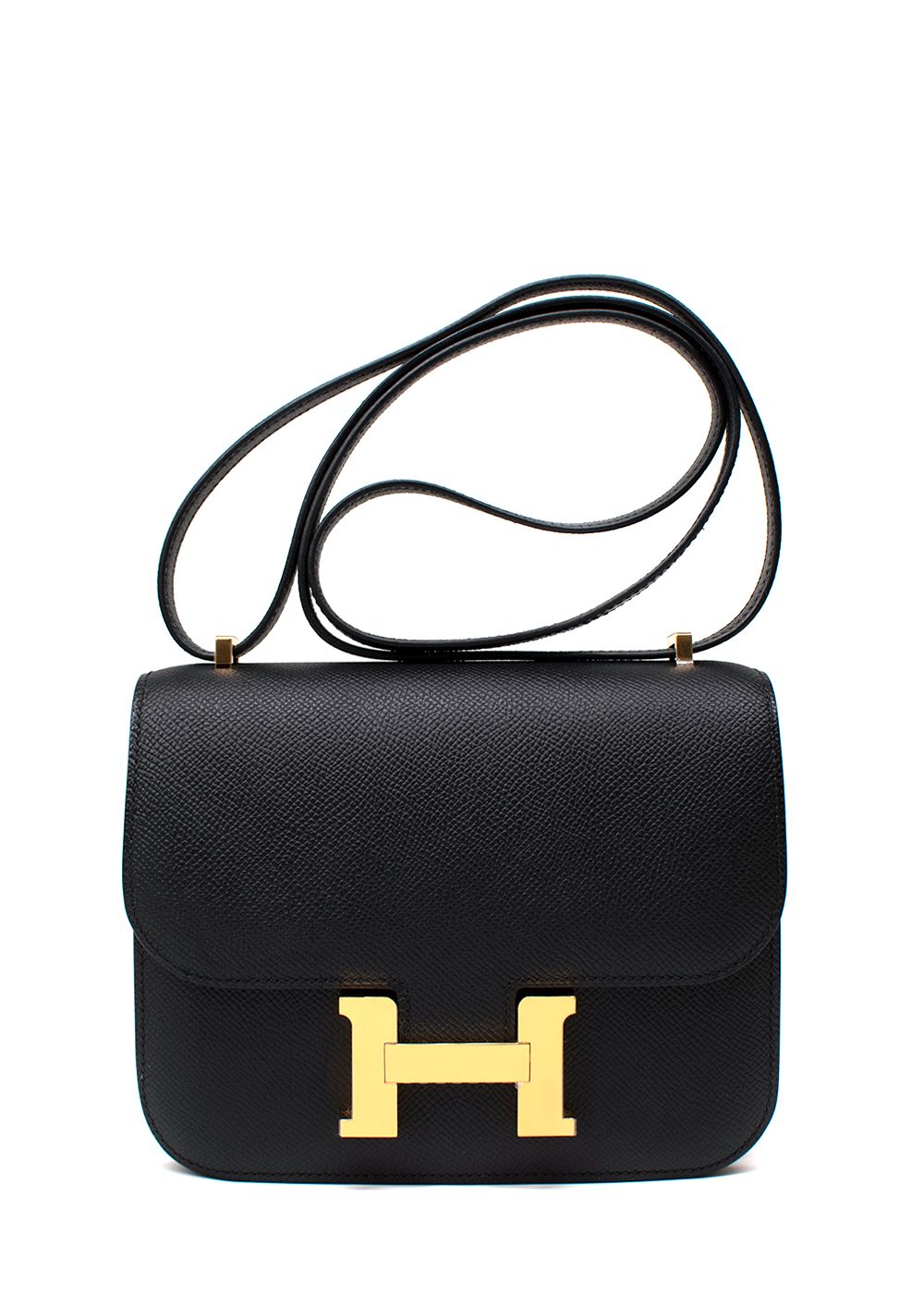 Hermes Constance 18 Black Epsom Leather with Gold Hardware