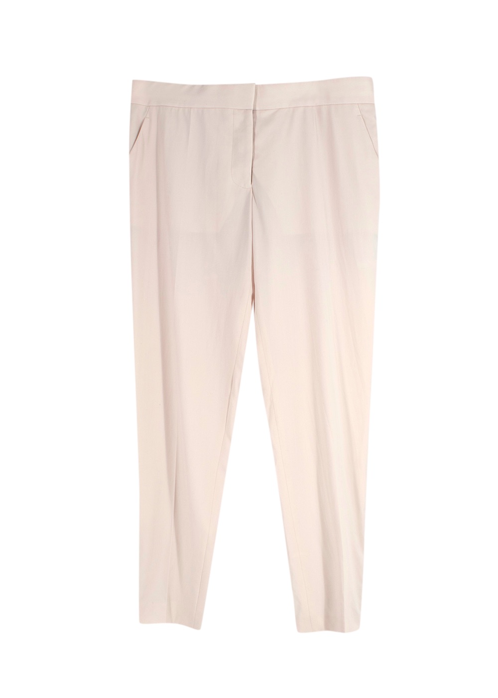 Stella McCartney Zip Detail Light Pink Wool Trousers Size M