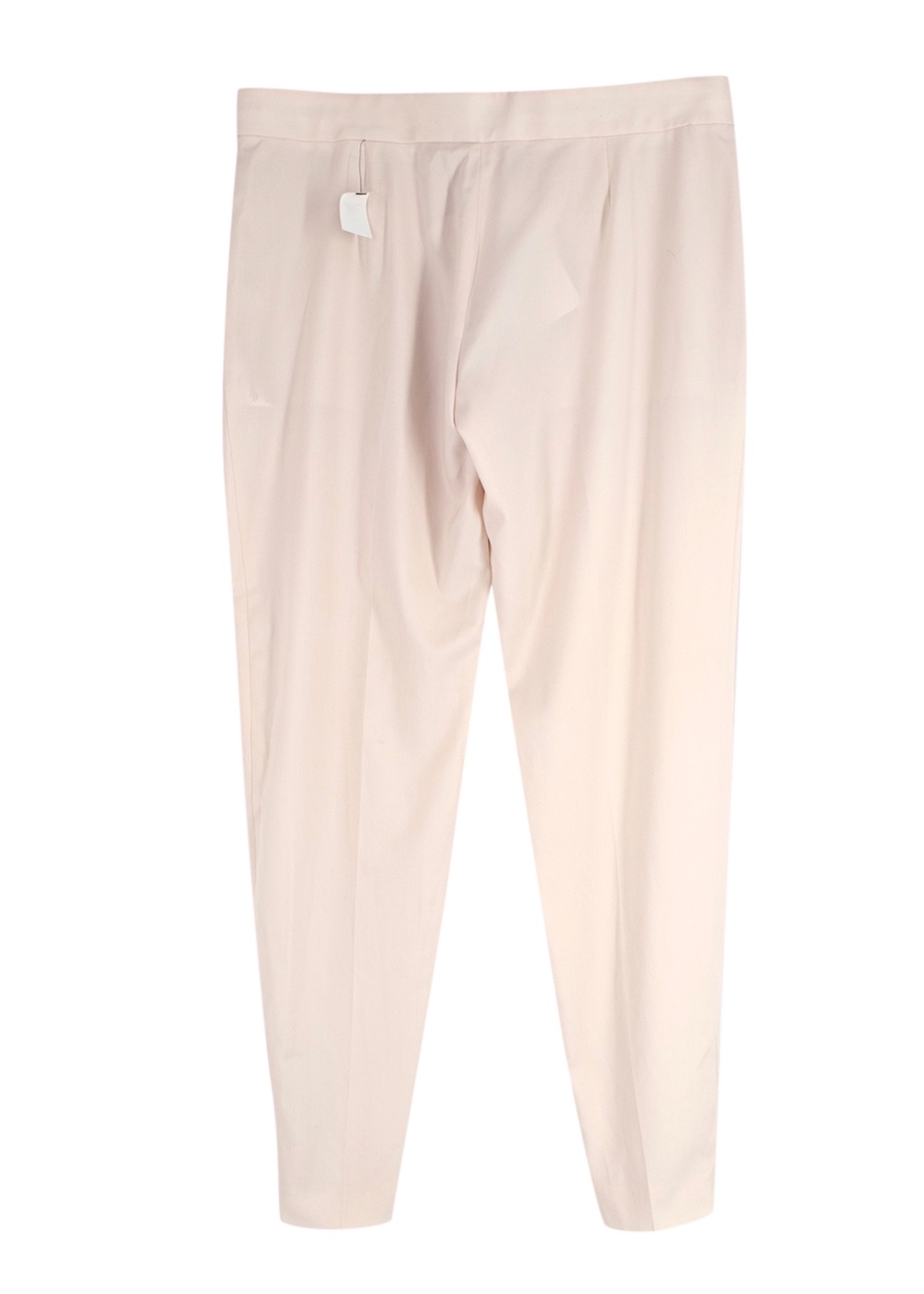 Stella McCartney Zip Detail Light Pink Wool Trousers Size M