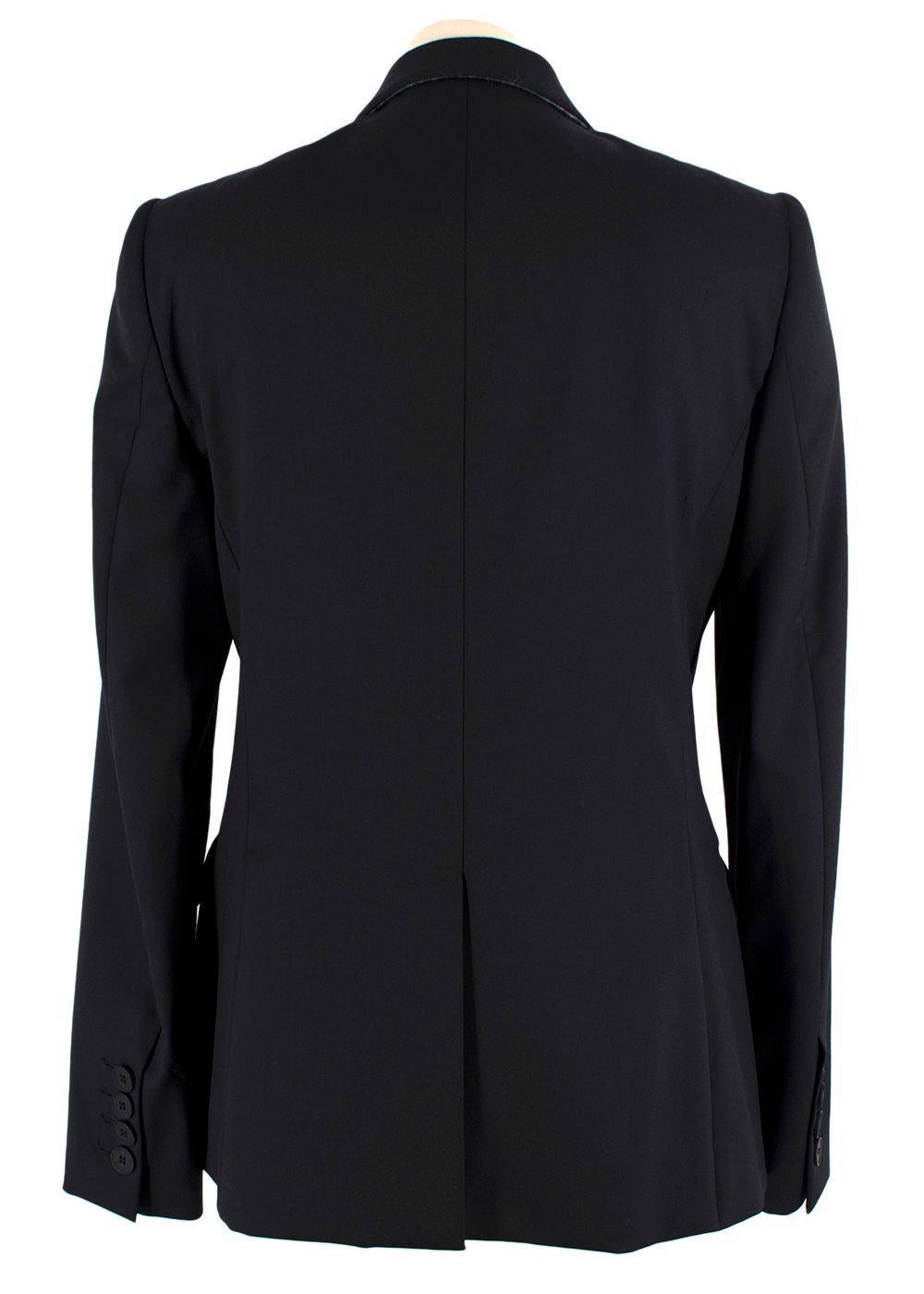 Stella McCartney Black Single Breasted Wool Blazer and Trouser Suit Size XXS