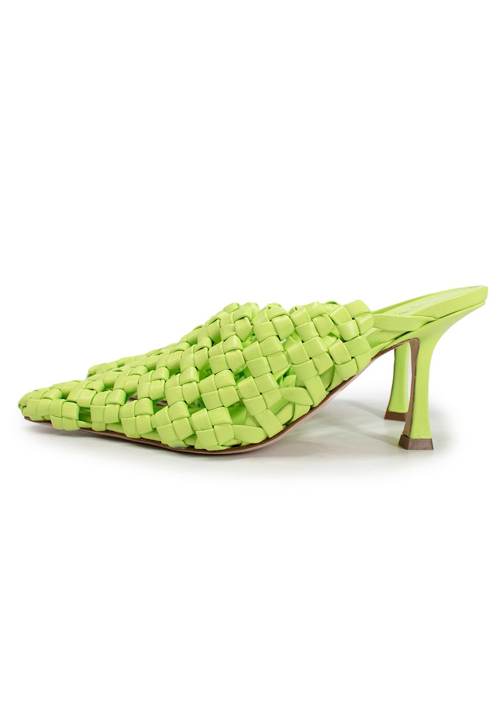 Awake AWAKE Mode Neon Regina Weaved Mules Size 36 Neon Green leather