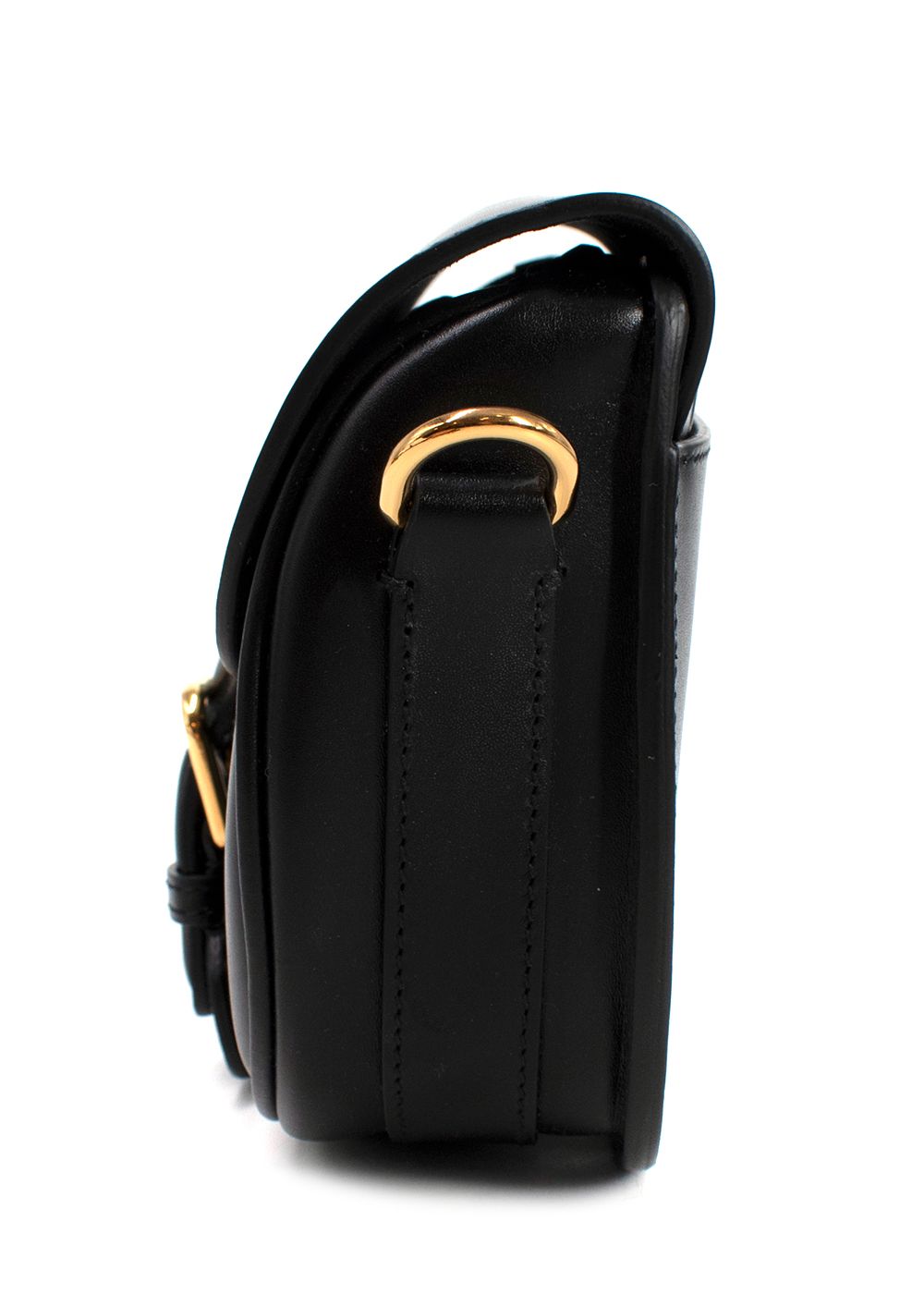 Dior Black Leather Small Bobby Shoulder Bag black gold