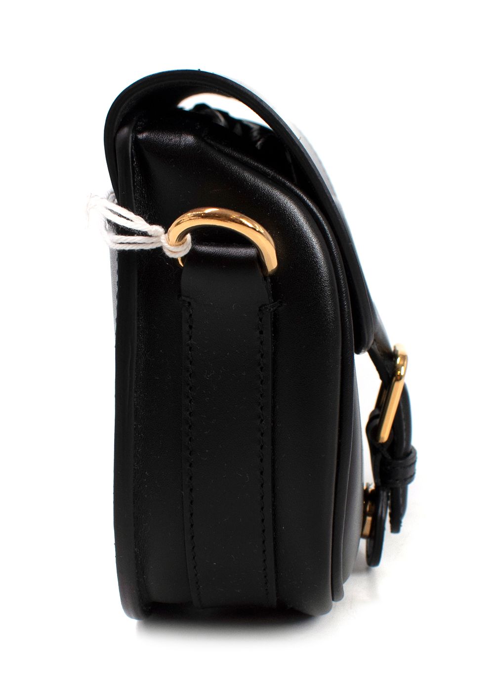 Dior Black Leather Small Bobby Shoulder Bag black gold