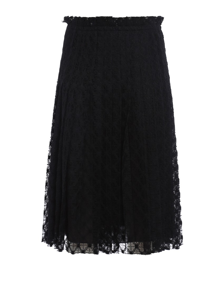 Philiosophy Di Lorenzo Serafini Black Lace Midi Skirt Size XS cotton