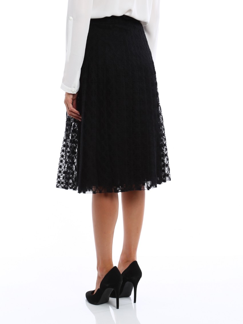 Philiosophy Di Lorenzo Serafini Black Lace Midi Skirt Size XS cotton