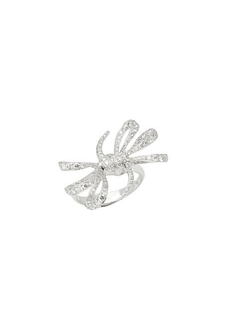 Stephen Webster Forget Me Not White Gold Diamond Pave Ring - Size M 1/2