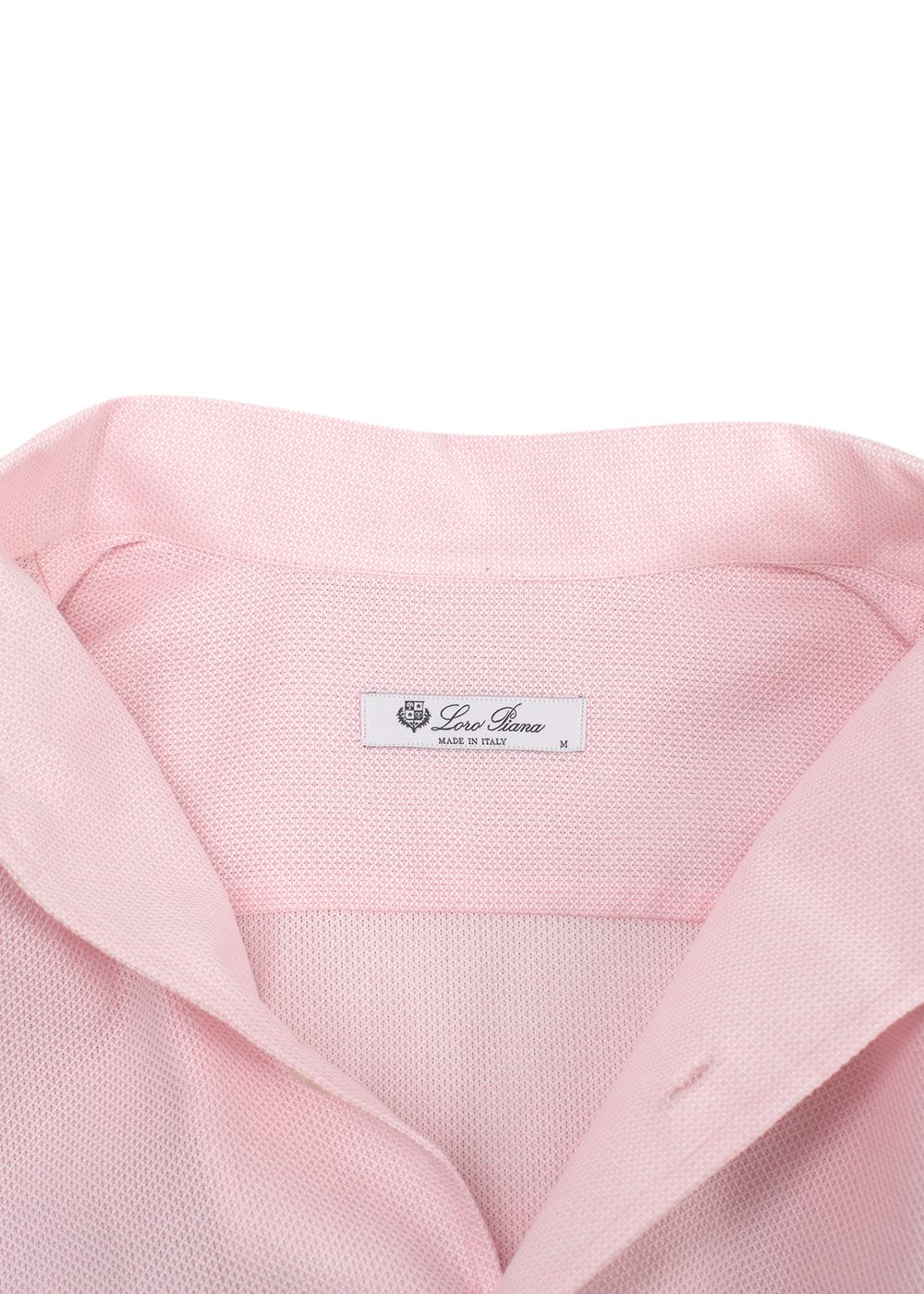 Men's Preowned Loro Piana Pink Andre Shirt Size M cotton