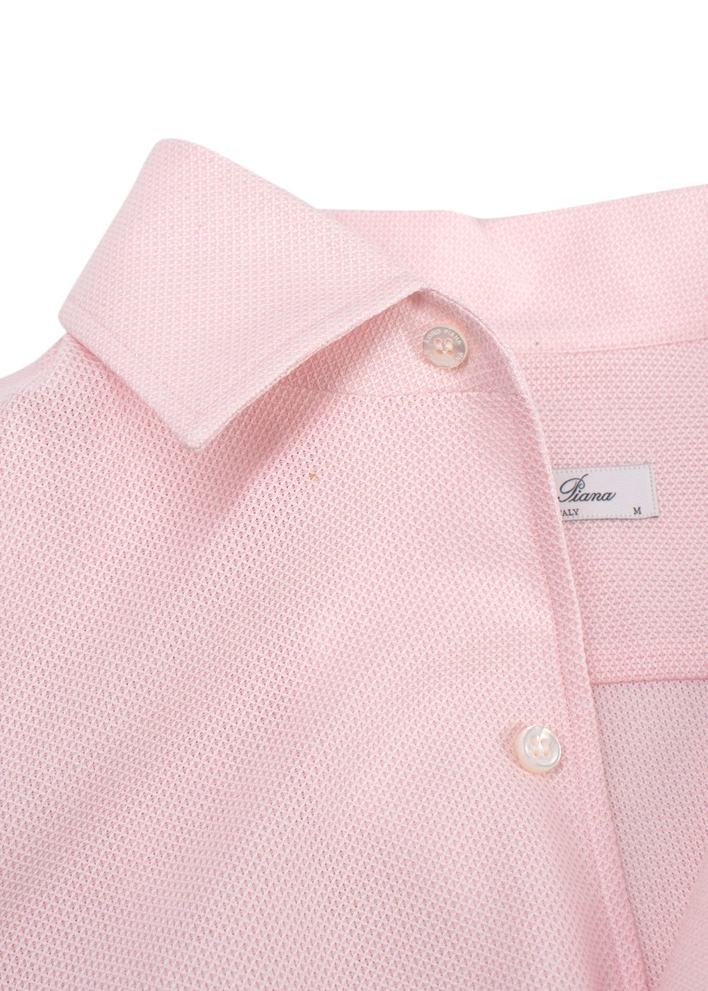 Men's Preowned Loro Piana Pink Andre Shirt Size M cotton